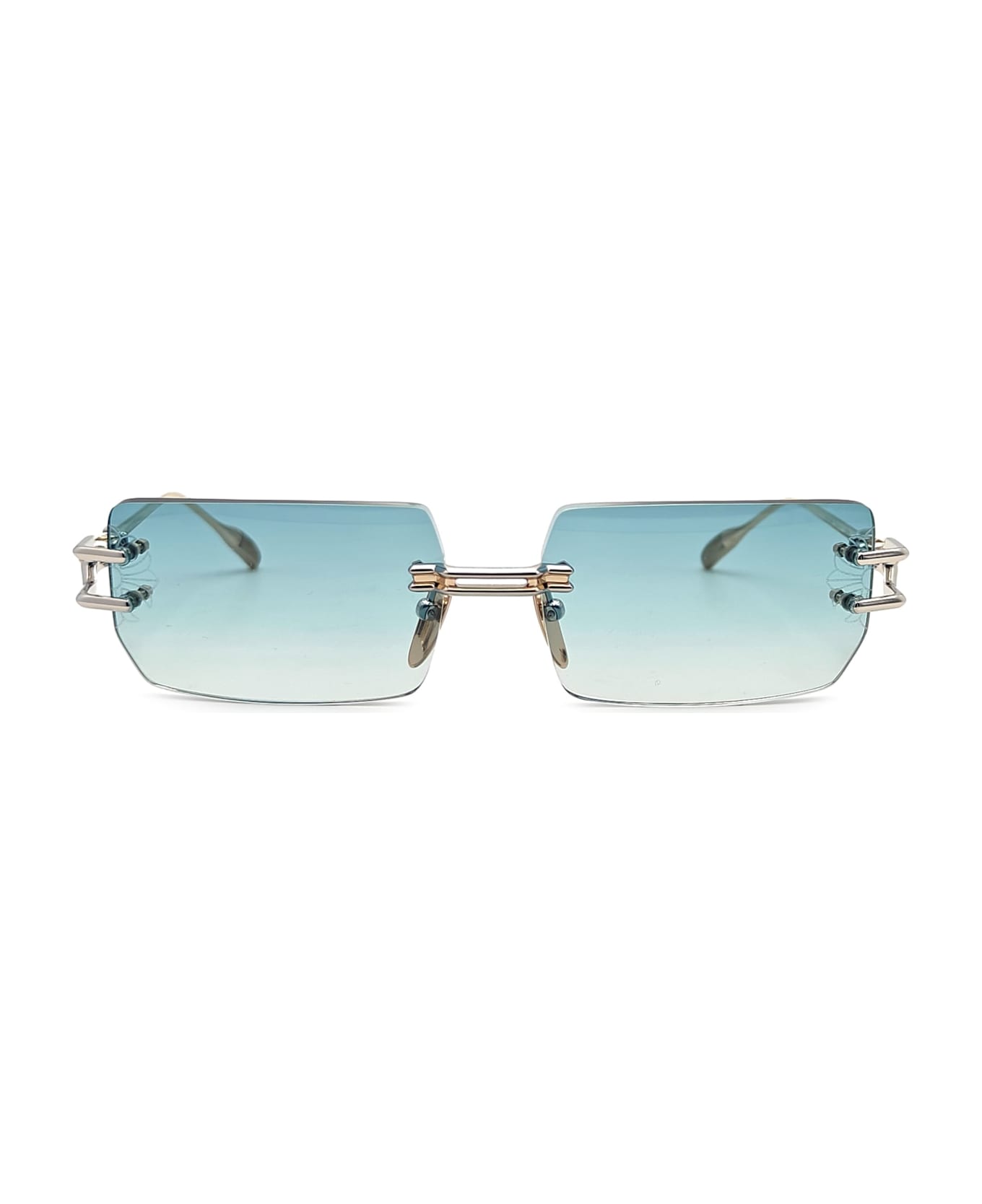 Chrome Hearts Lordie - Shiny Silver / Gold Plated Sunglasses - Silver