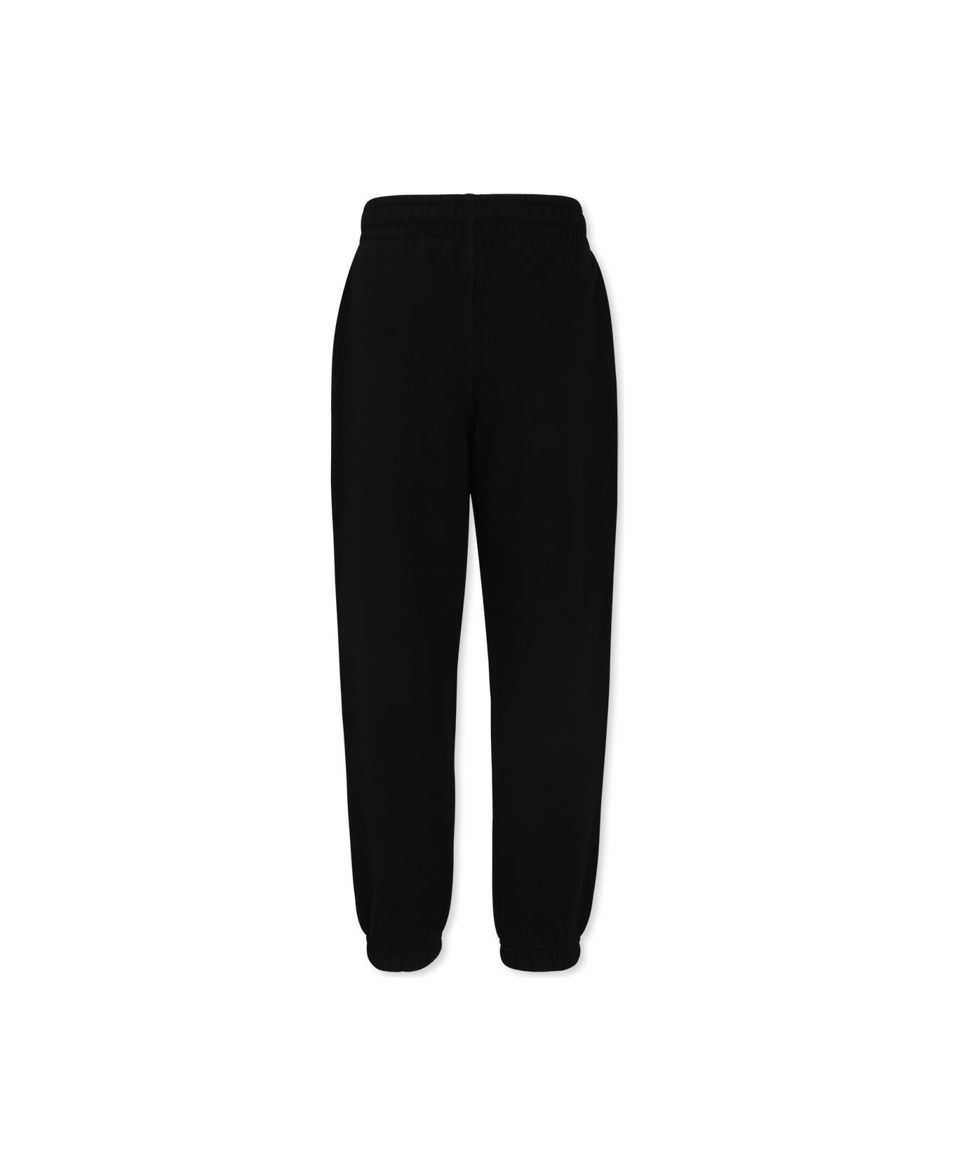 Off-White Black Trousers For Boy With Logo - Black