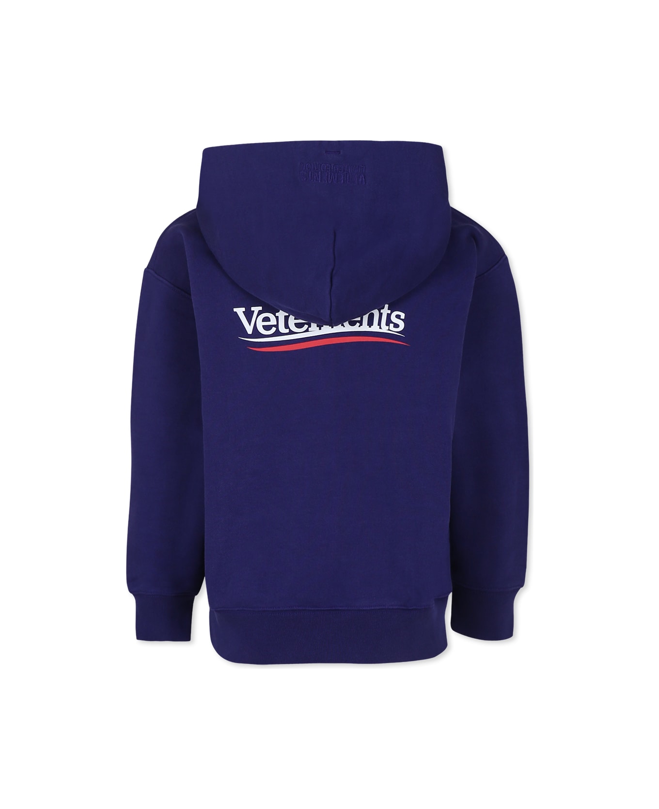 VETEMENTS Blue Sweatshirt For Kids With Logo - Blue