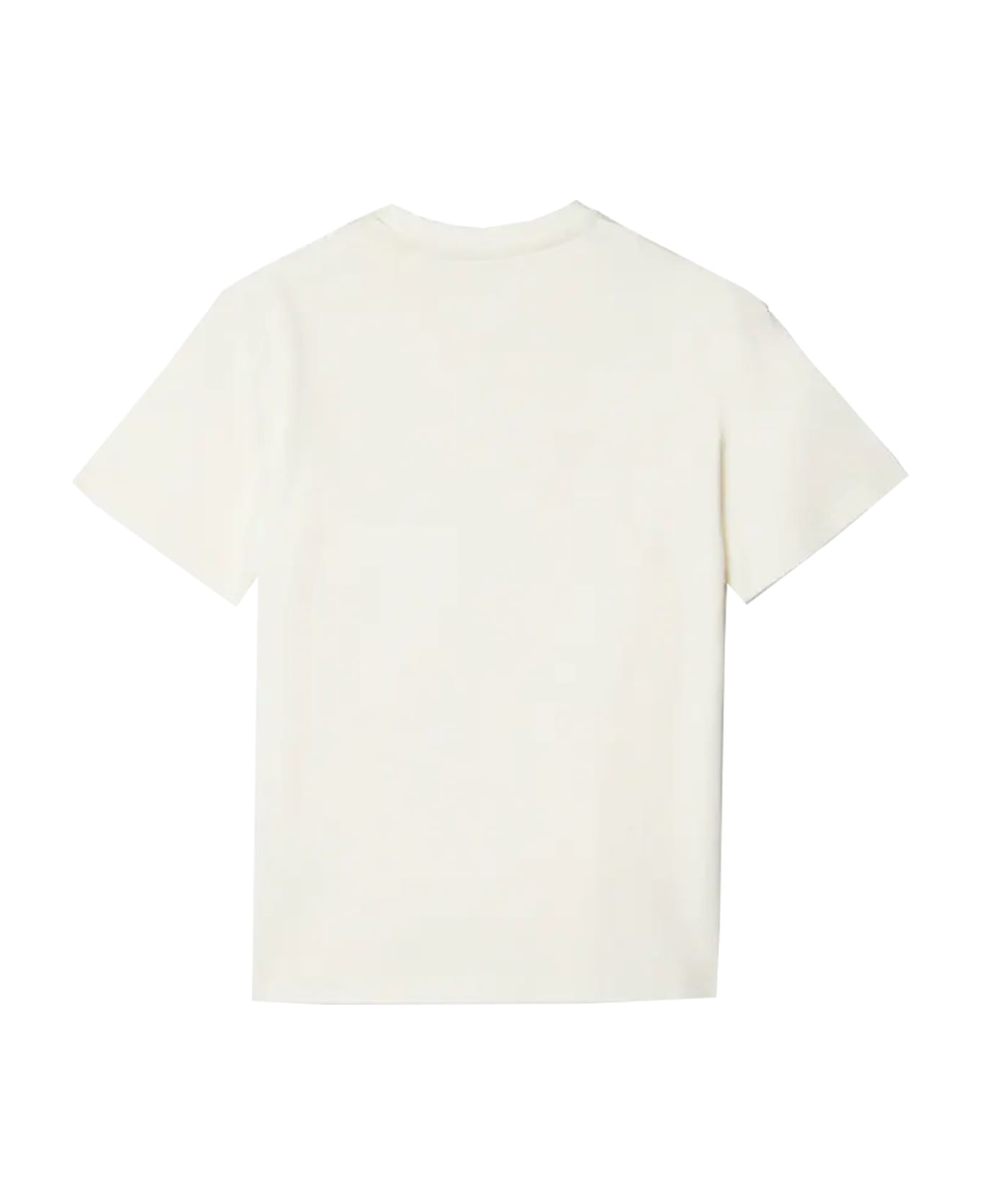 Off-White T-shirt With Big Bookish Logo - White