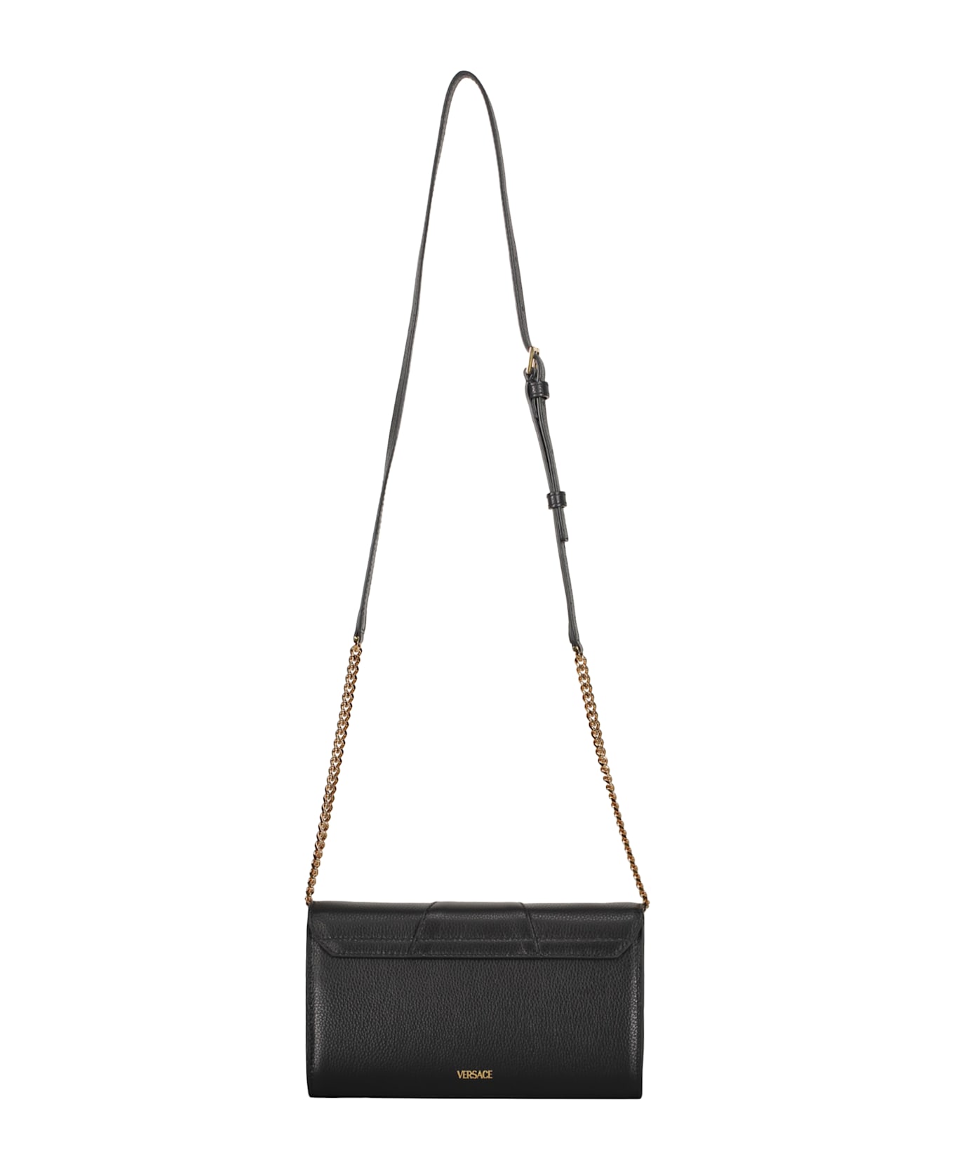Versace Leather Clutch - black
