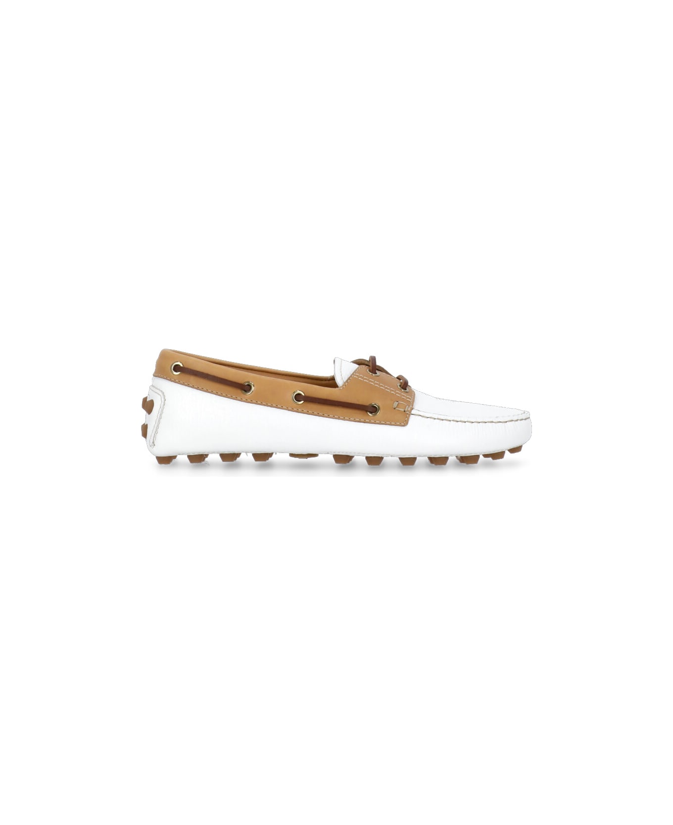 Tod's Leather Loafers - White