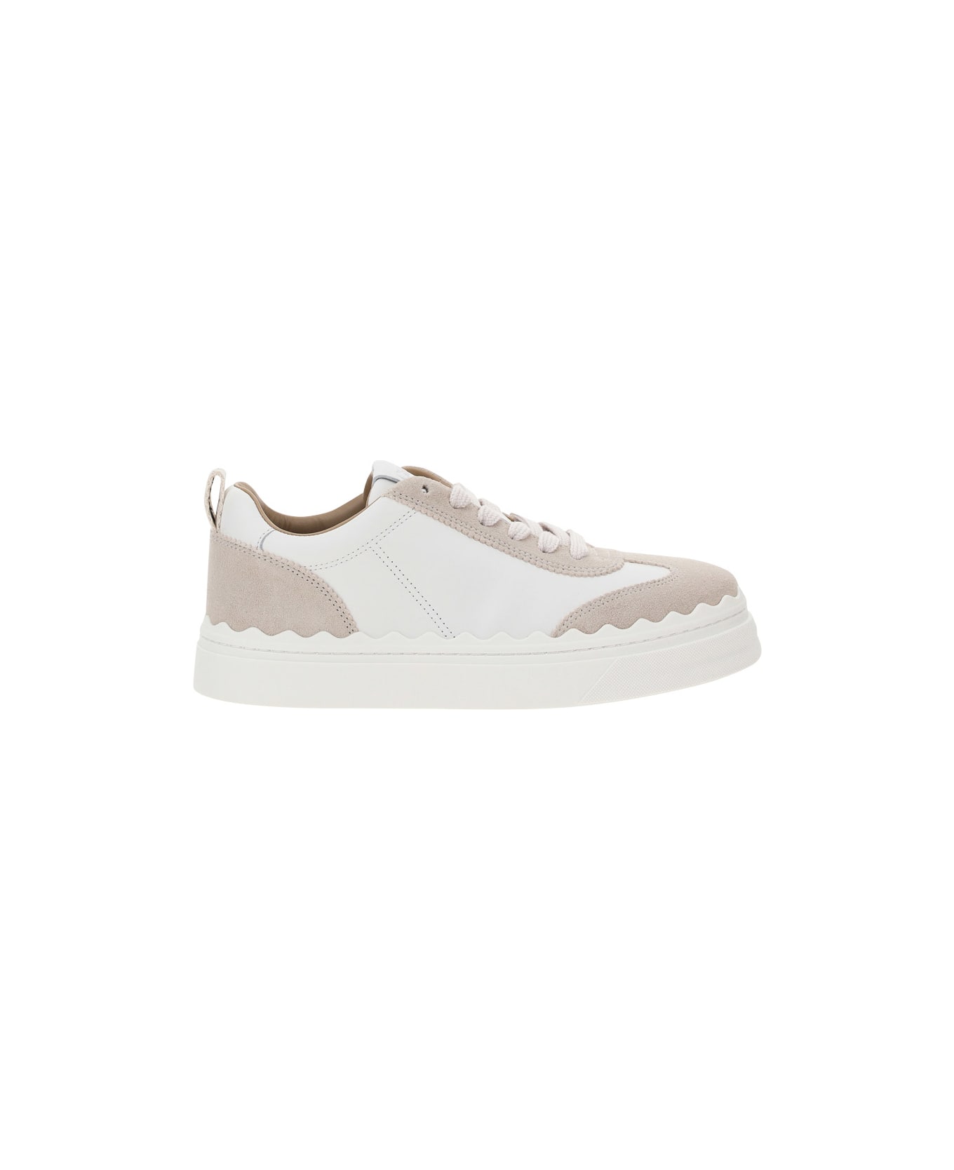 Chloé Lauren Sneakers - WHITE - BEIGE 1