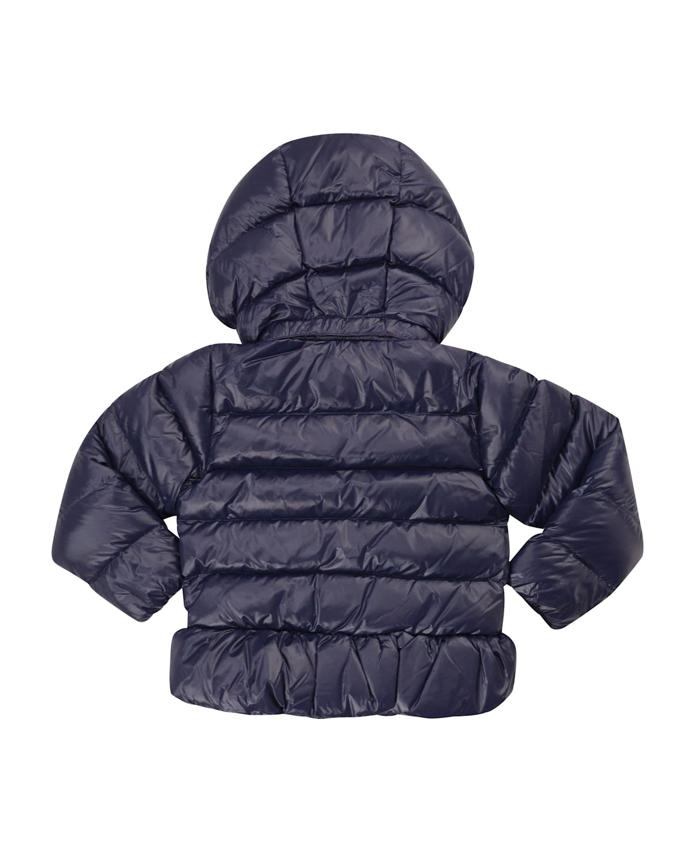 Polo Ralph Lauren Peplum Down Jacket With Hood - Navy