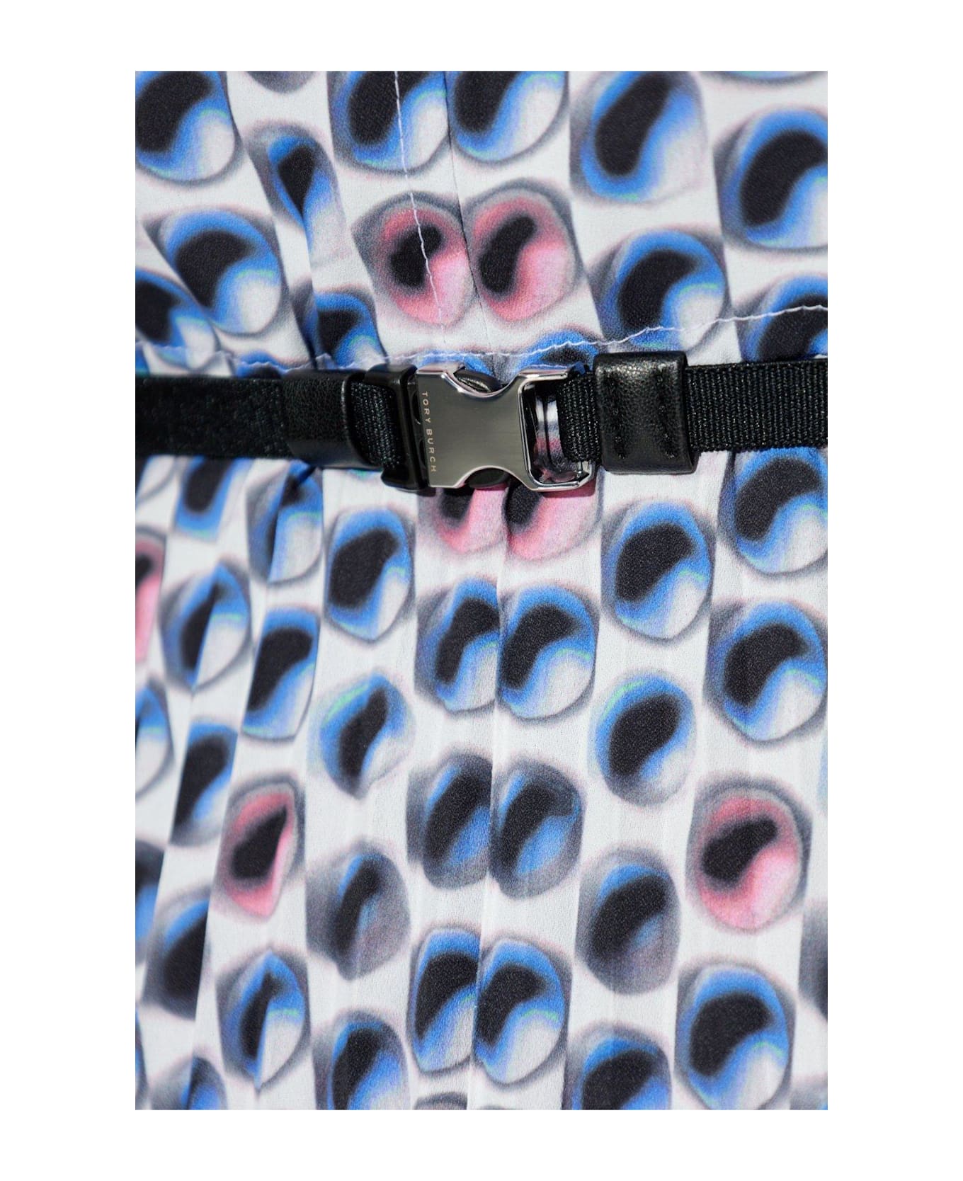 Tory Burch Printed Twill Dress - Blue Candy Dot