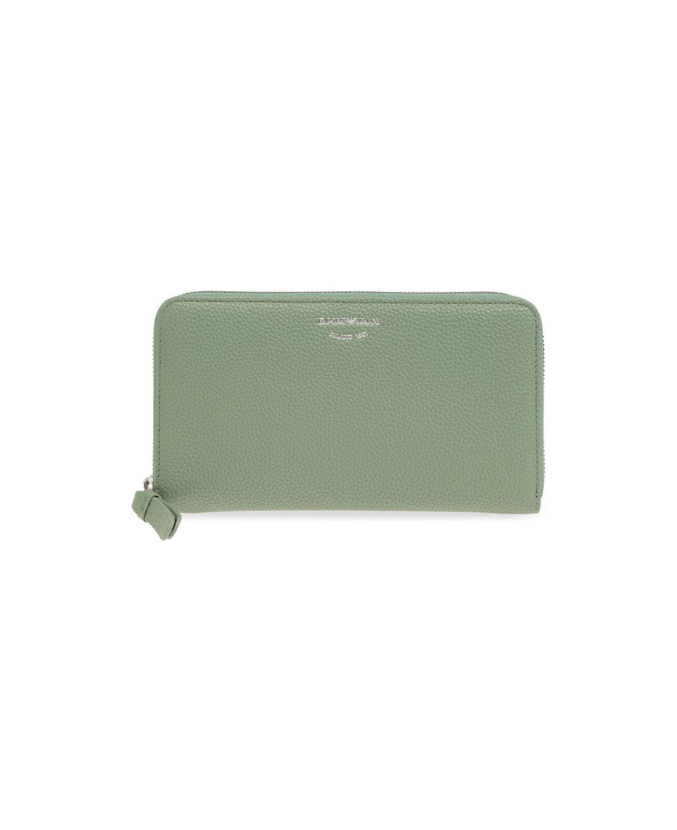 Emporio Armani Wallet With Logo - Green 財布