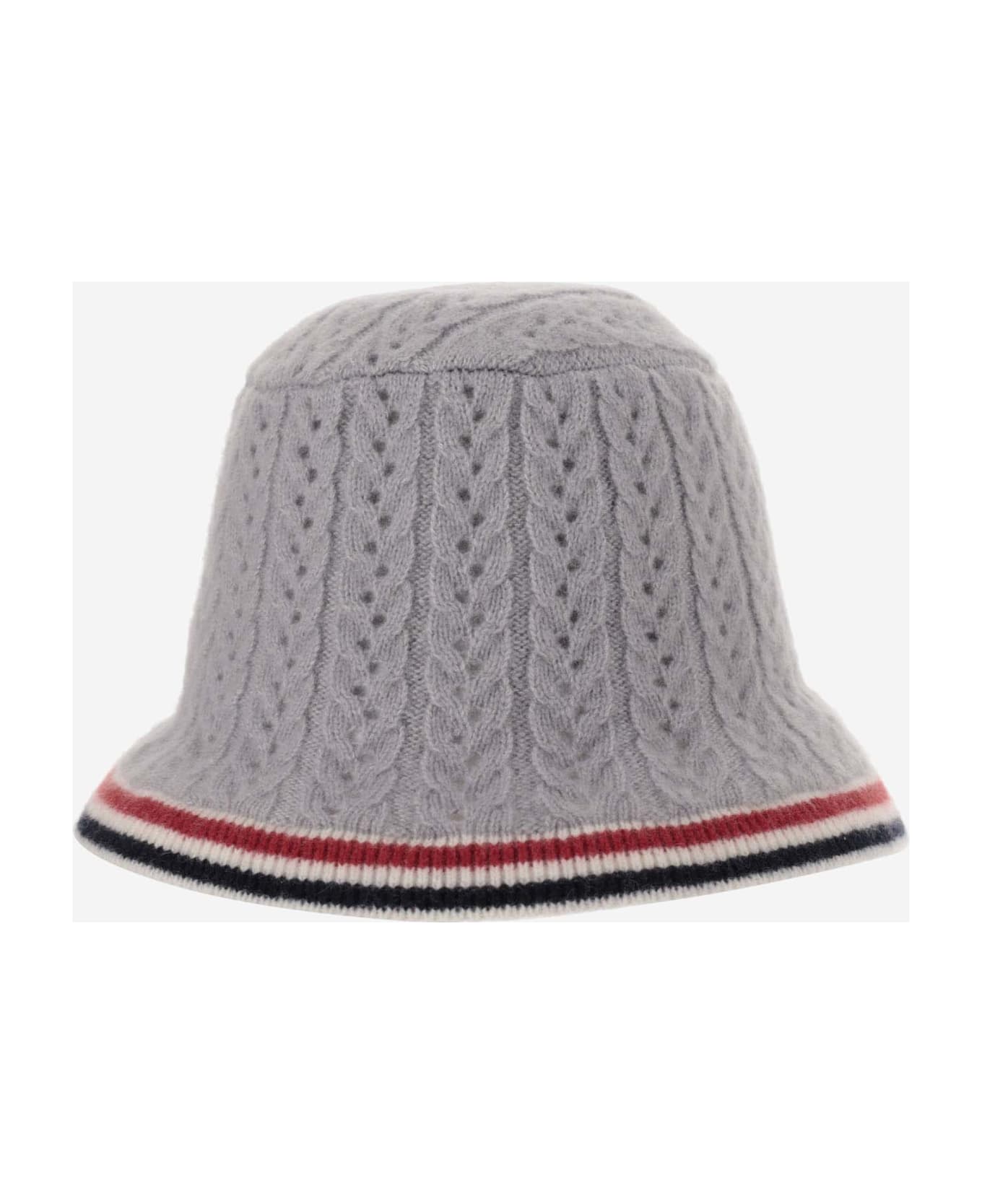 Thom Browne Knit Bell Hat - Grey