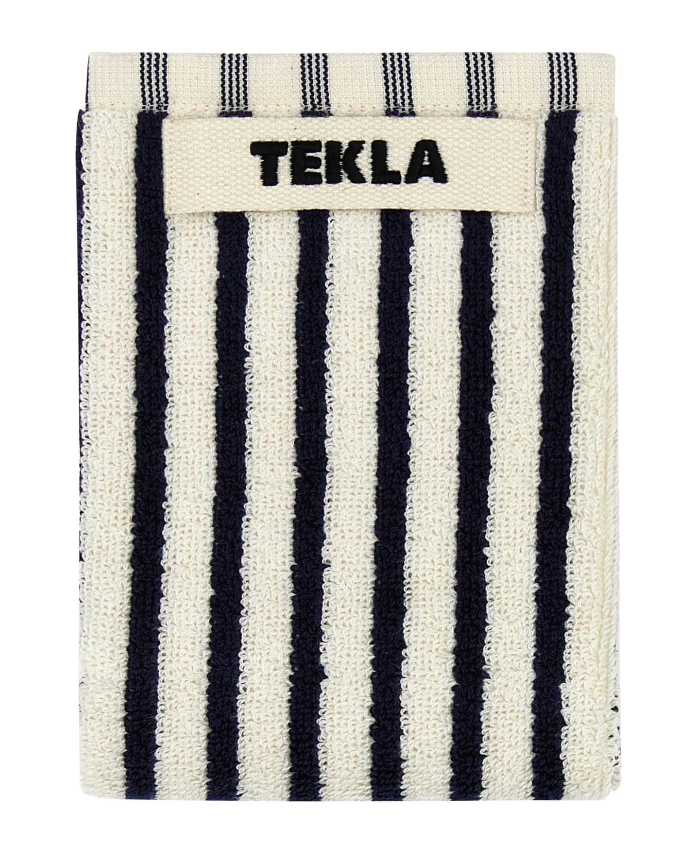 Tekla Embroidered Terry Washcloth - SAILOR STRIPES