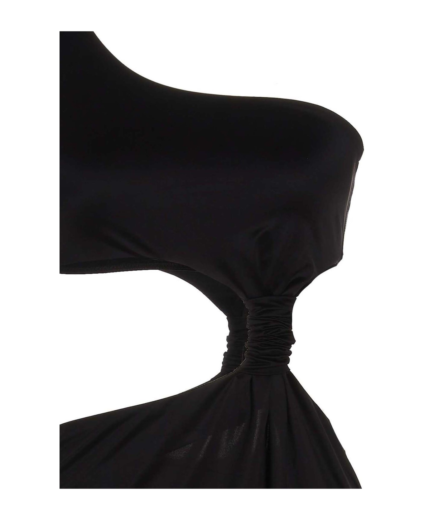 Versace Dress With Denuded Shoulder - Black ワンピース＆ドレス