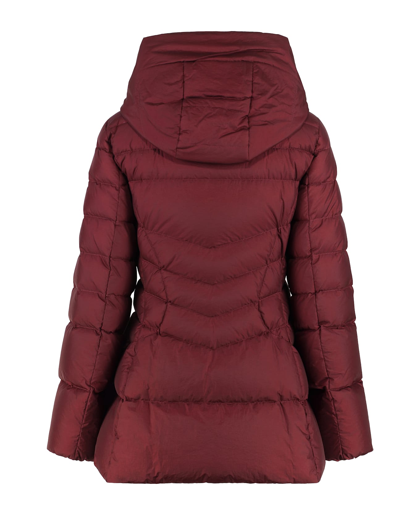 Moorer Malawi Hooded Down Jacket - Red-purple or grape