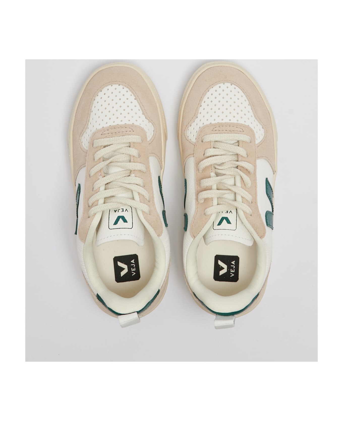Veja V-10 Lacci Sneaker - BIANCO-VERDE
