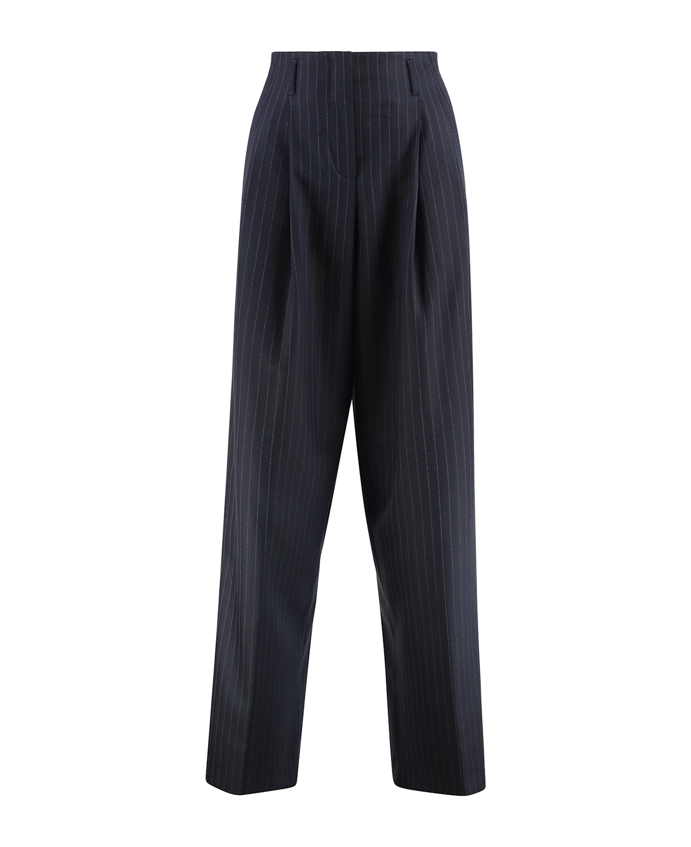 Golden Goose Tailored Pants In Virgin Wool - blue