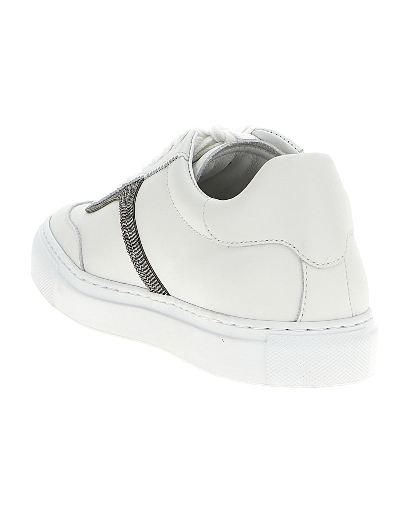 Brunello Cucinelli Sneakers Precious Detail - White