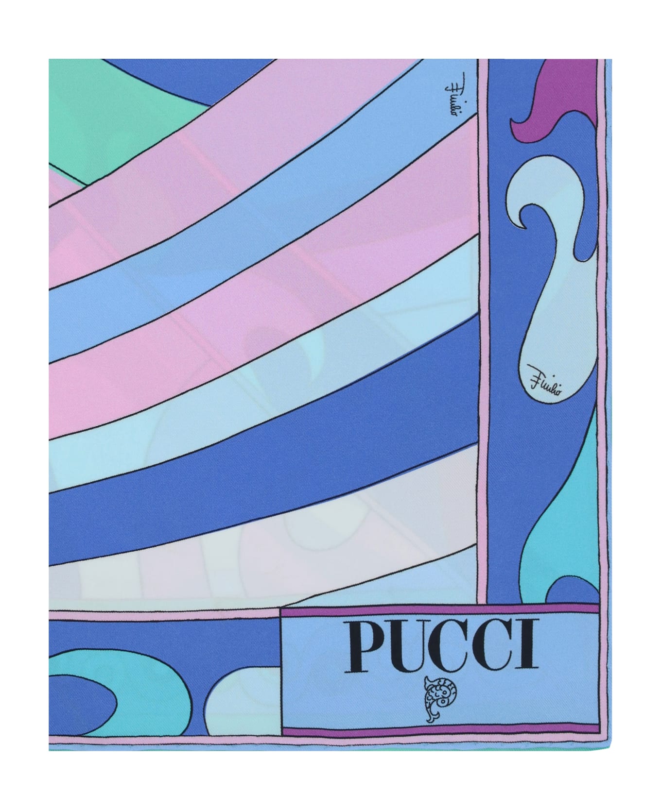 Pucci Foulard - Clear Blue