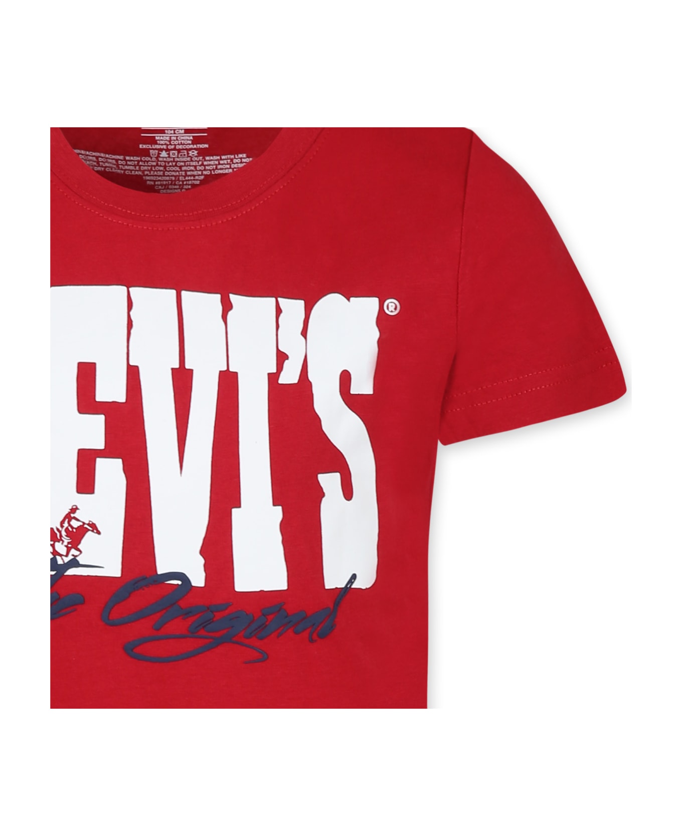 Levi
s Red T-shirt For Boy With Logo - Red