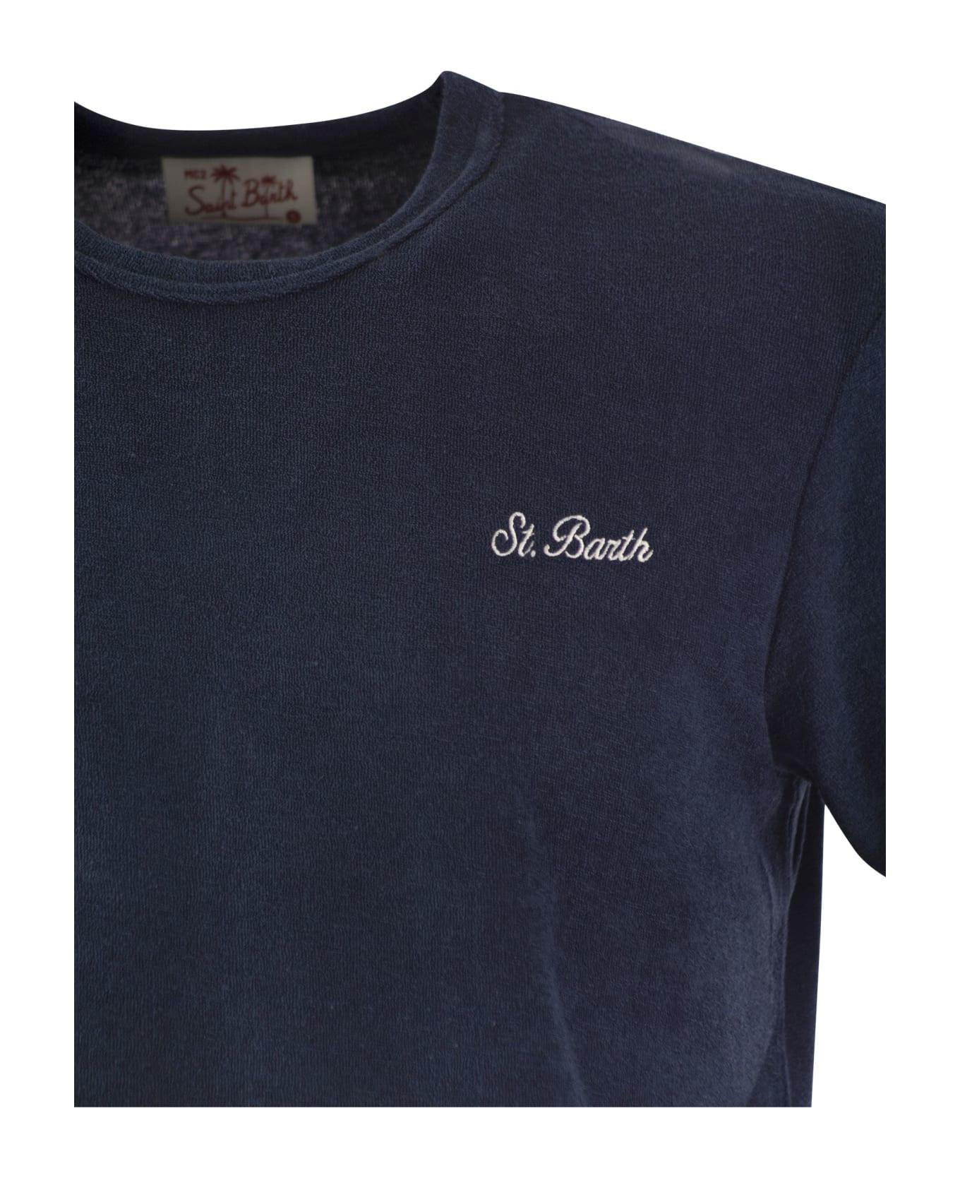 MC2 Saint Barth Gary - T-shirt In Terry Fabric - Blue