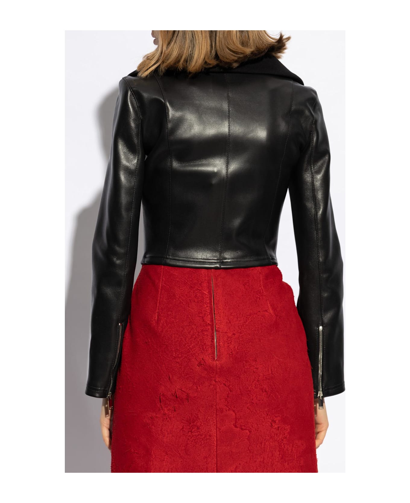 Alexander McQueen Leather Jacket - BLACK