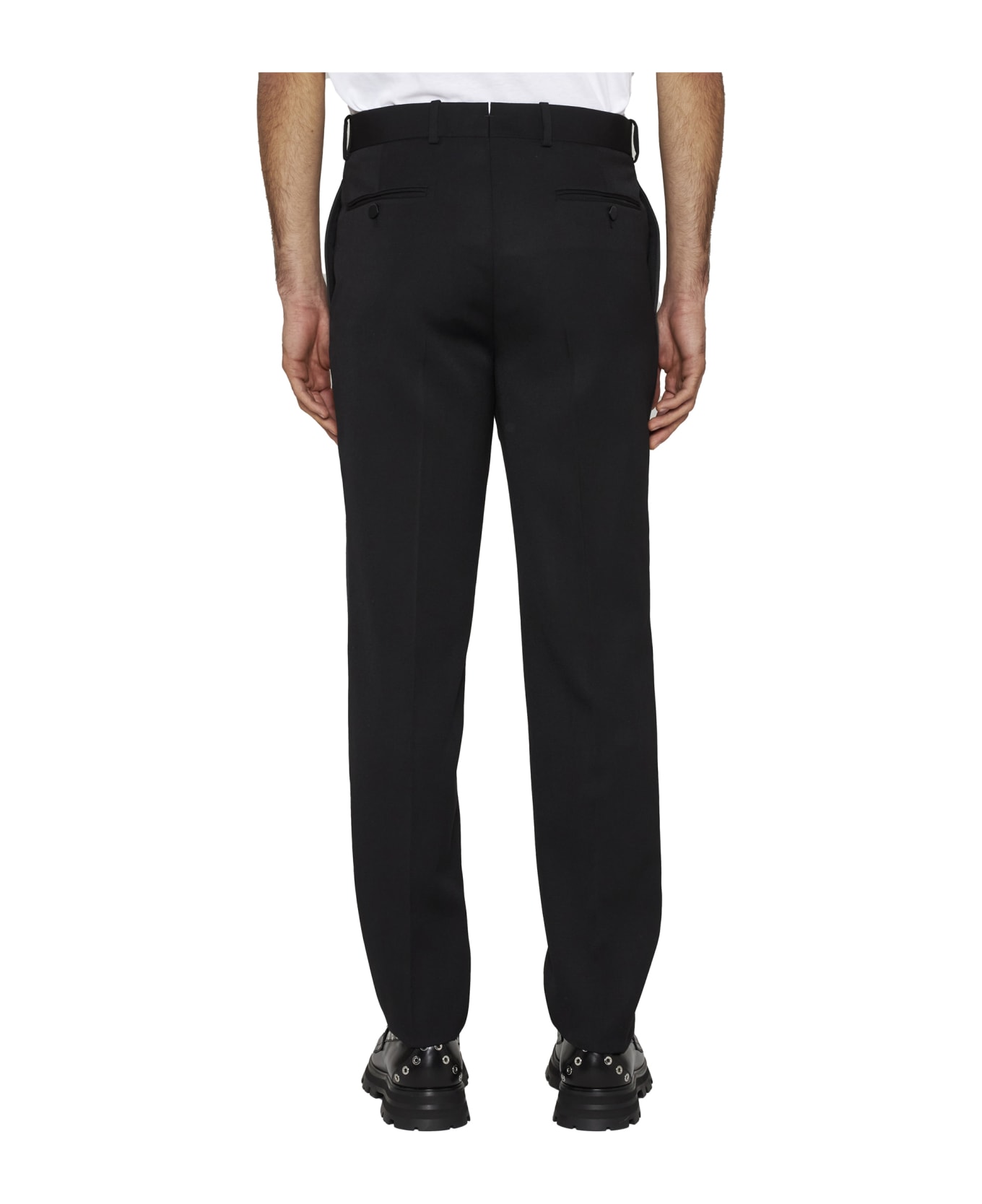 Alexander McQueen Wool Suit Pants - Black