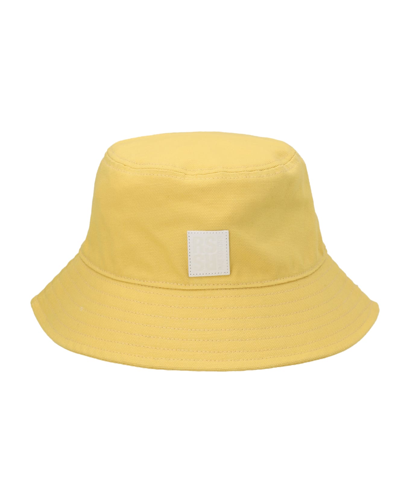Raf Simons Logo Patch Bucket Hat - Yellow 帽子