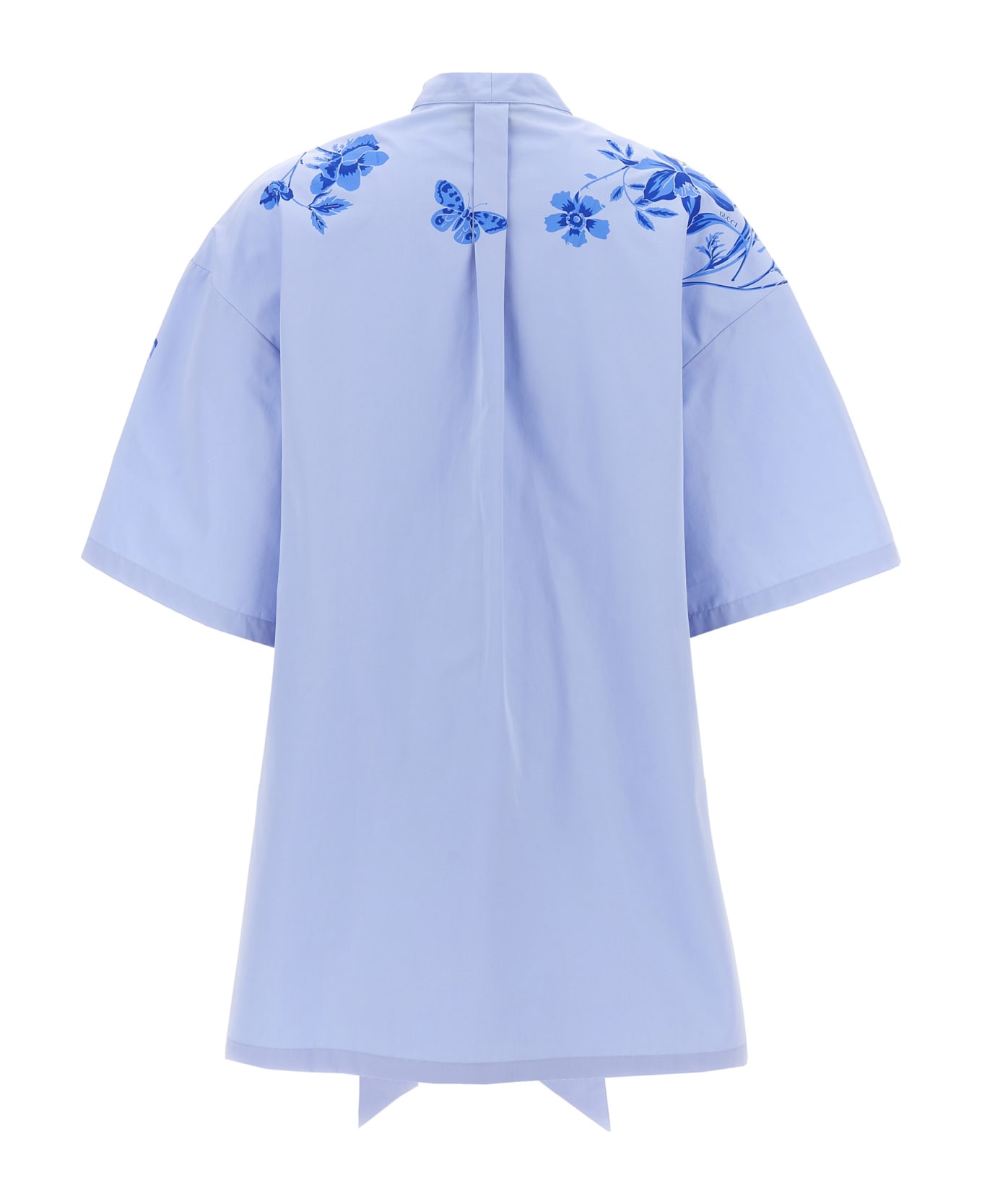 Gucci 'fiori E Insetti Gucci' Dress - Baby Blue/mix