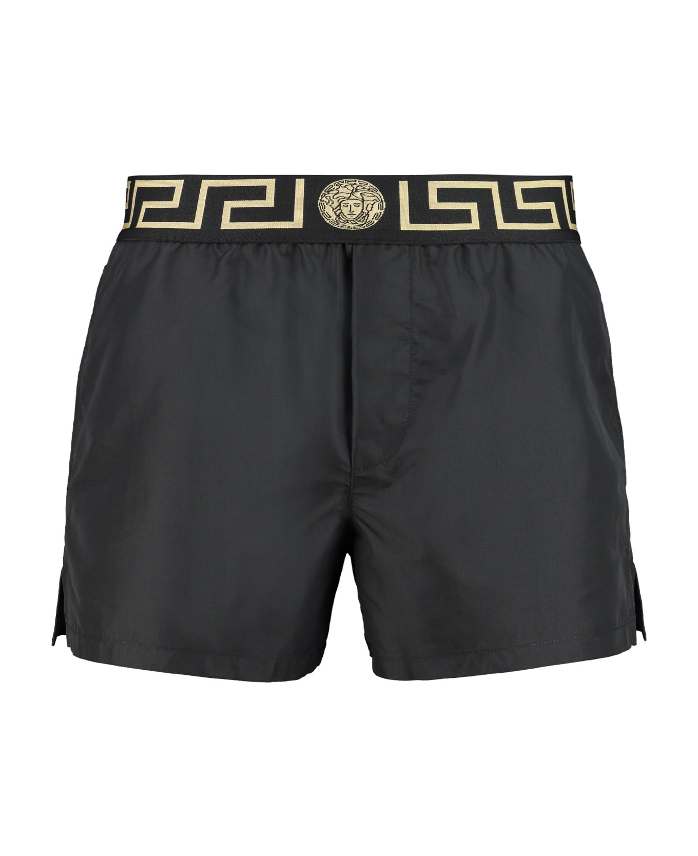 Versace Swim Shorts - Nero greca oro