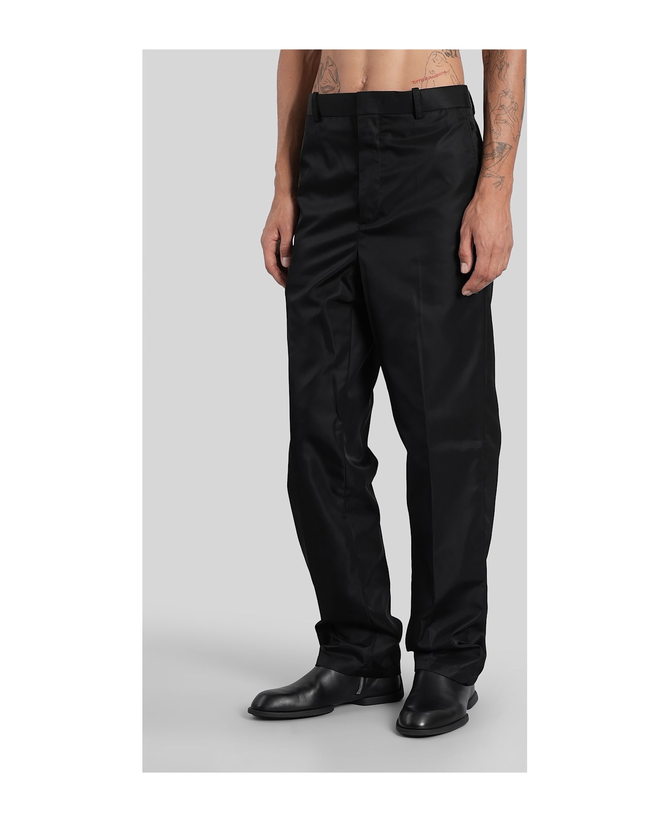 Jil Sander Pants In Black Polyamide - black