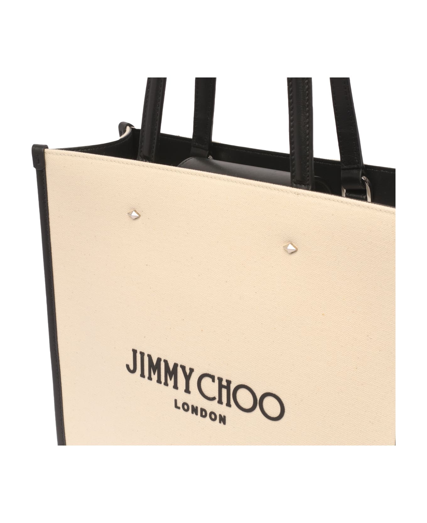 Jimmy Choo Logo Tote Bag - White