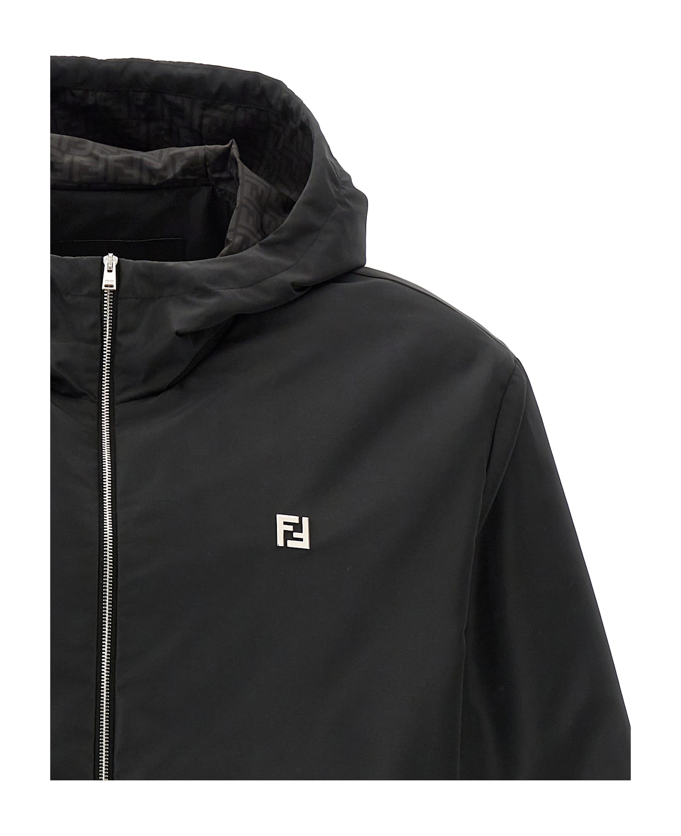 Fendi Logo Blouson - Black