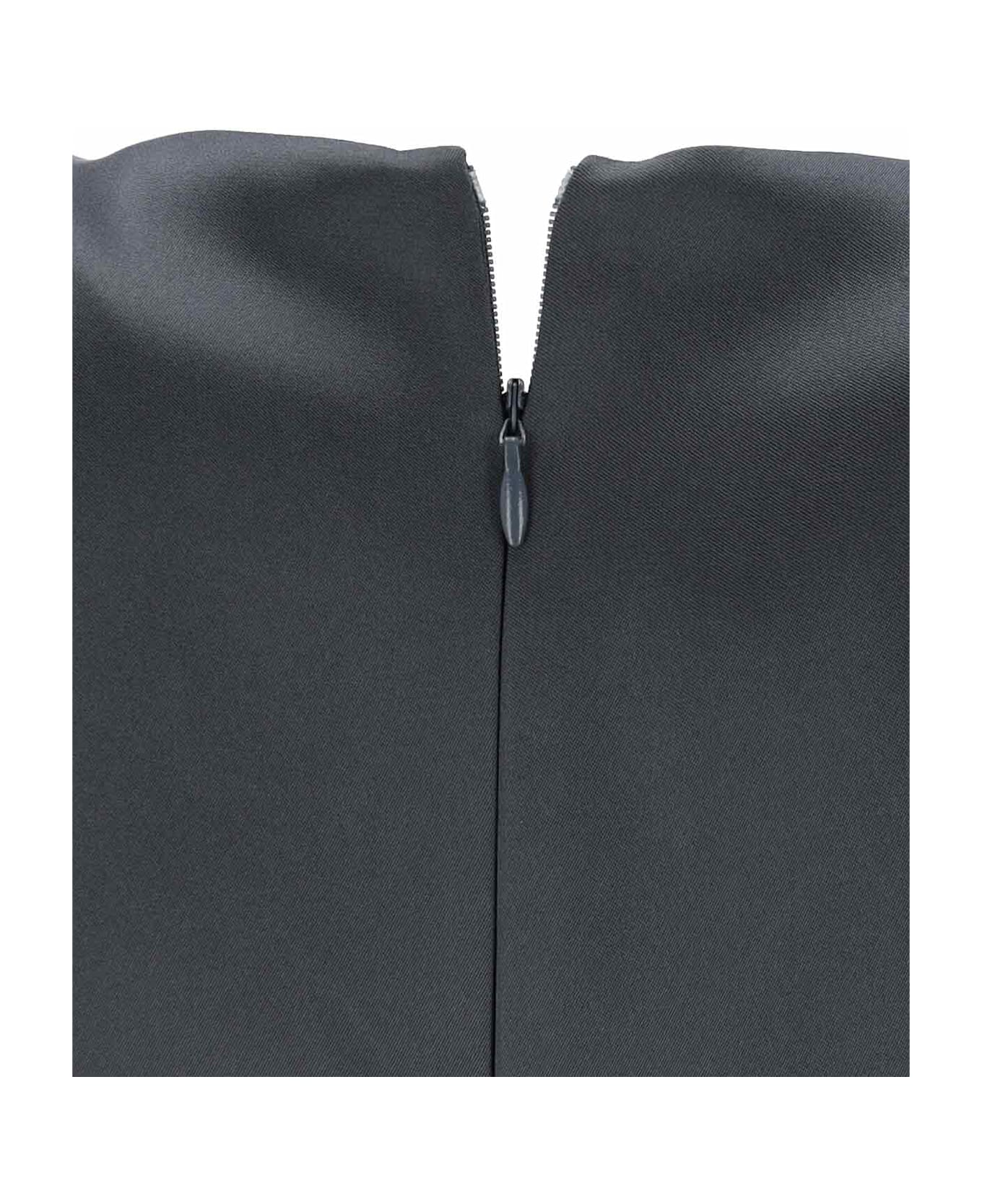 Giorgio Armani Silk Maxi Dress - Gray
