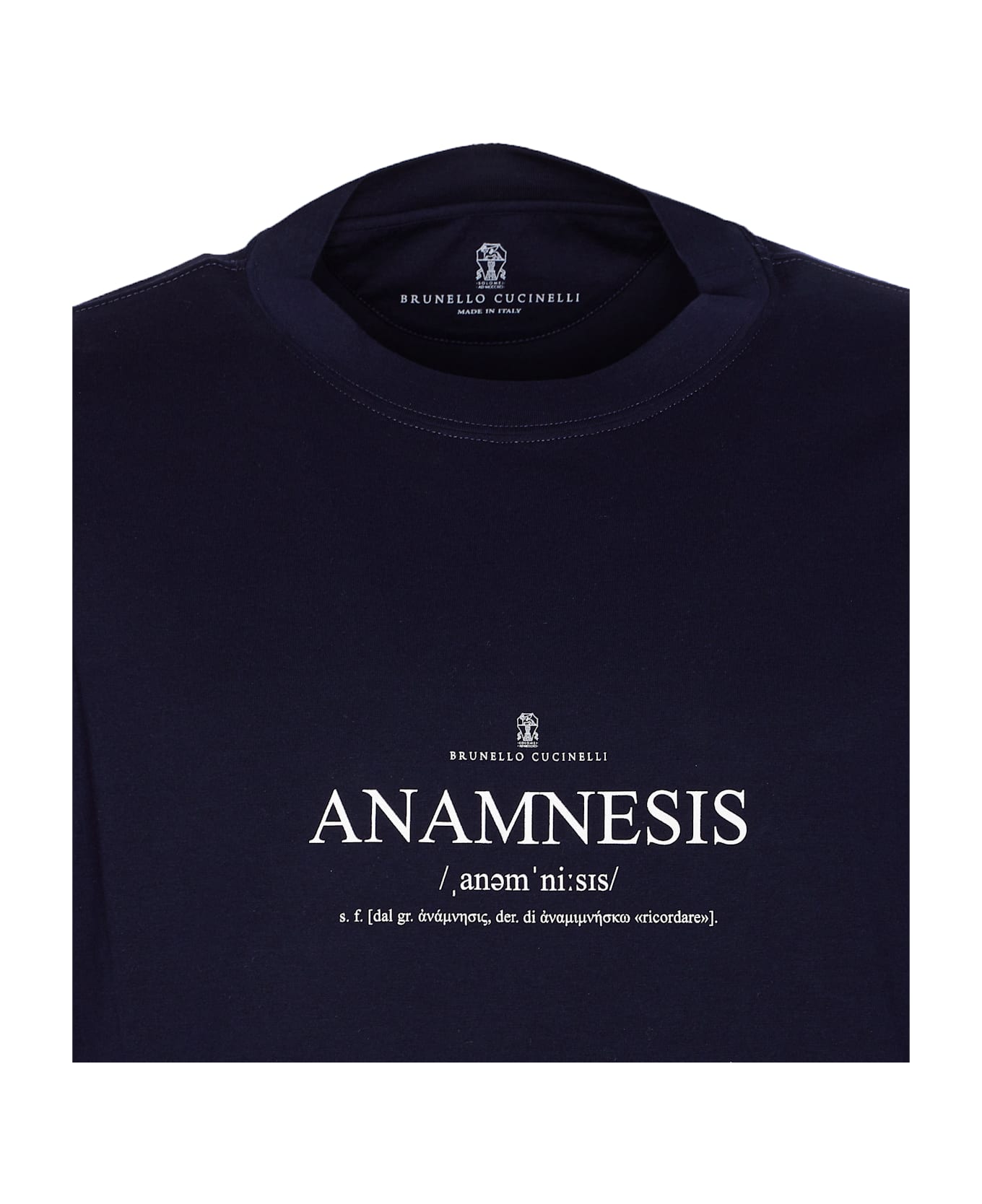 Brunello Cucinelli Anamnesis Logo T-shirt - Blue