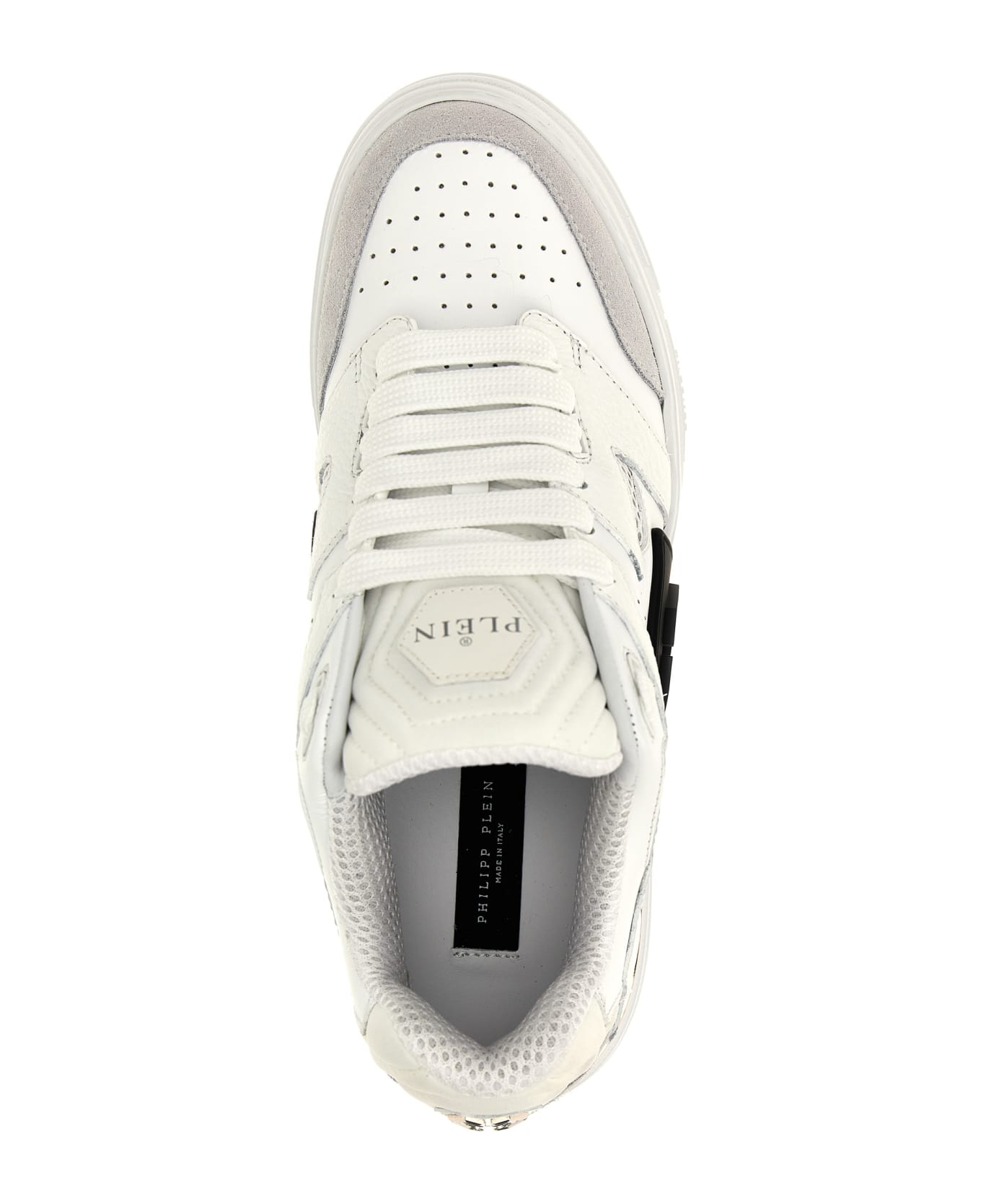 Philipp Plein 'mix Leather Low Top' Sneakers - White