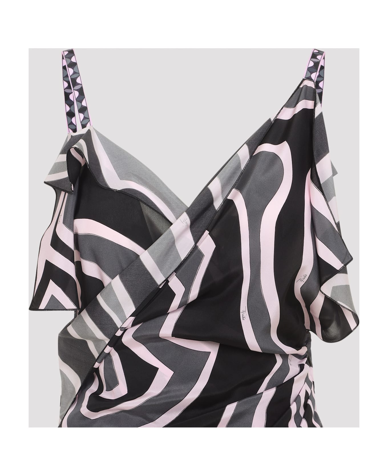 Pucci Long Dress - Black Pink