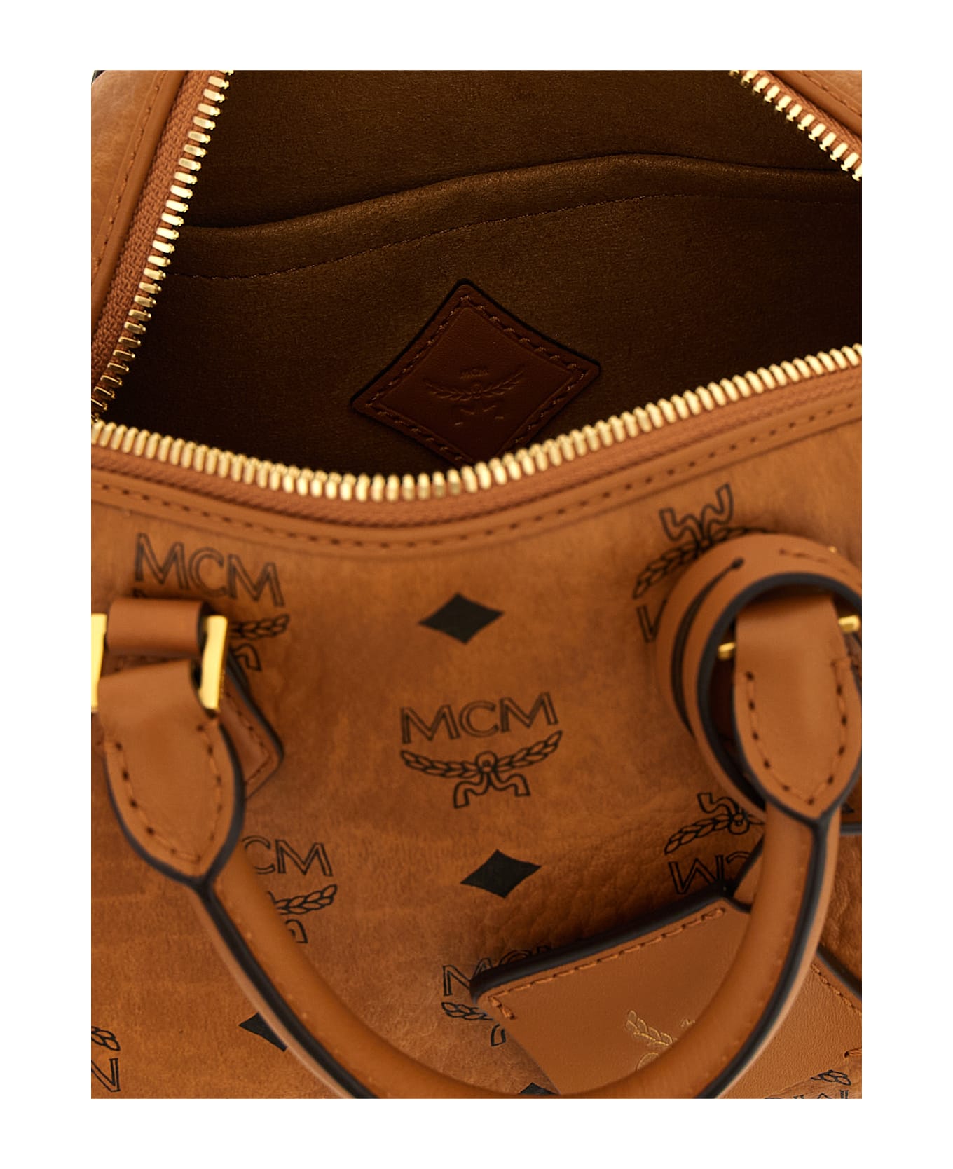 MCM 
ella Boston
 Handbag - BUFF