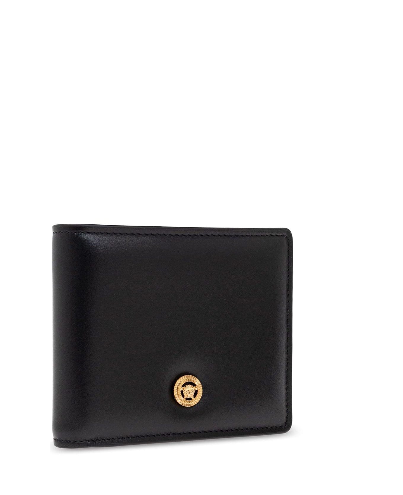 Versace Medusa-plaque Bi-fold Wallet - BLACK