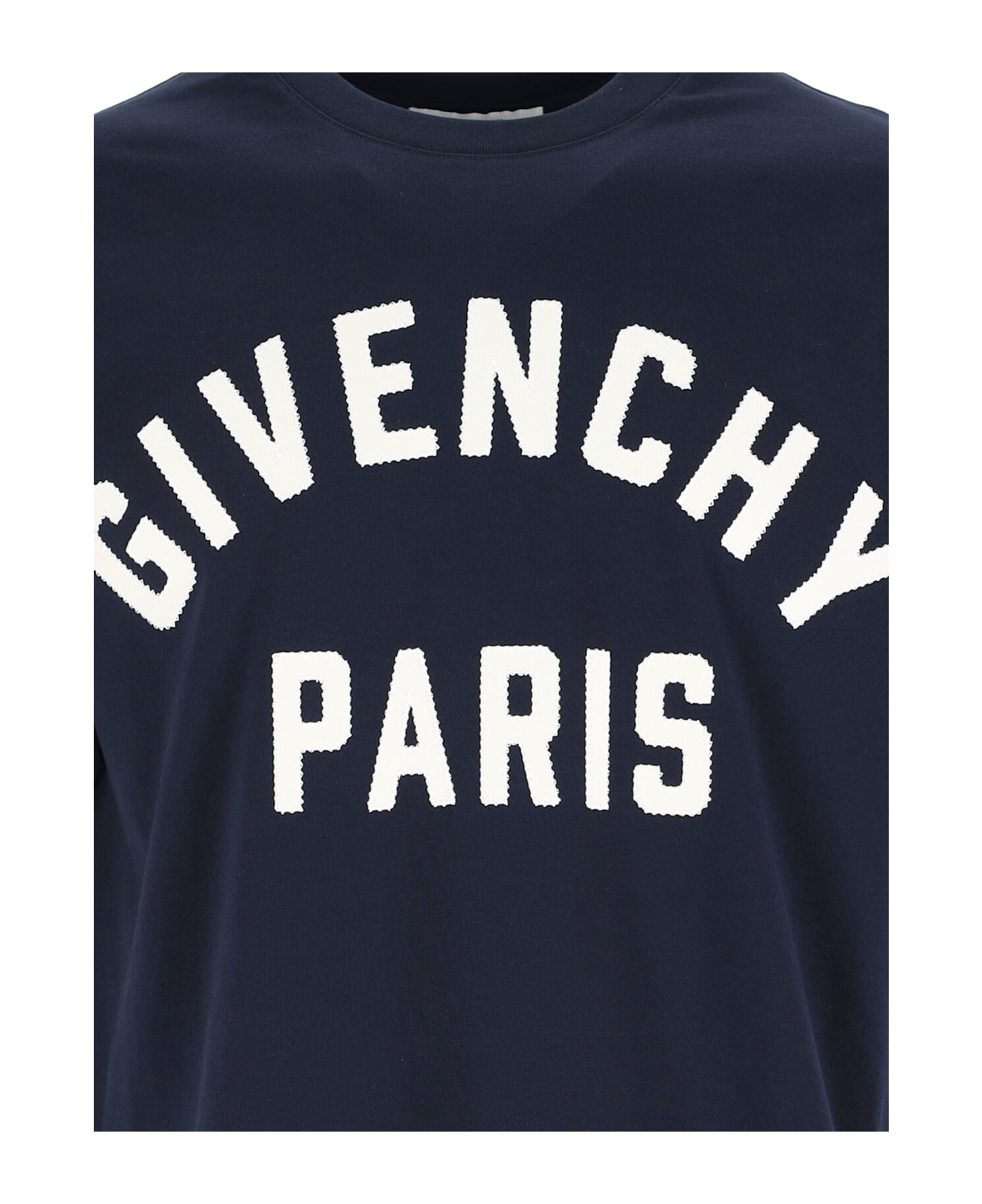Givenchy Logo T-shirt - Navy White
