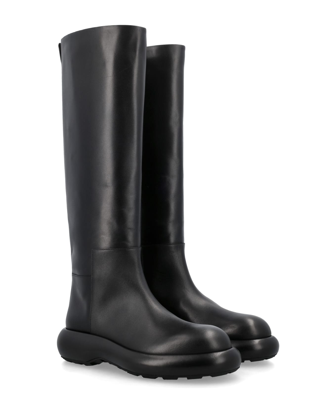Jil Sander High Strong Form Boots - BLACK