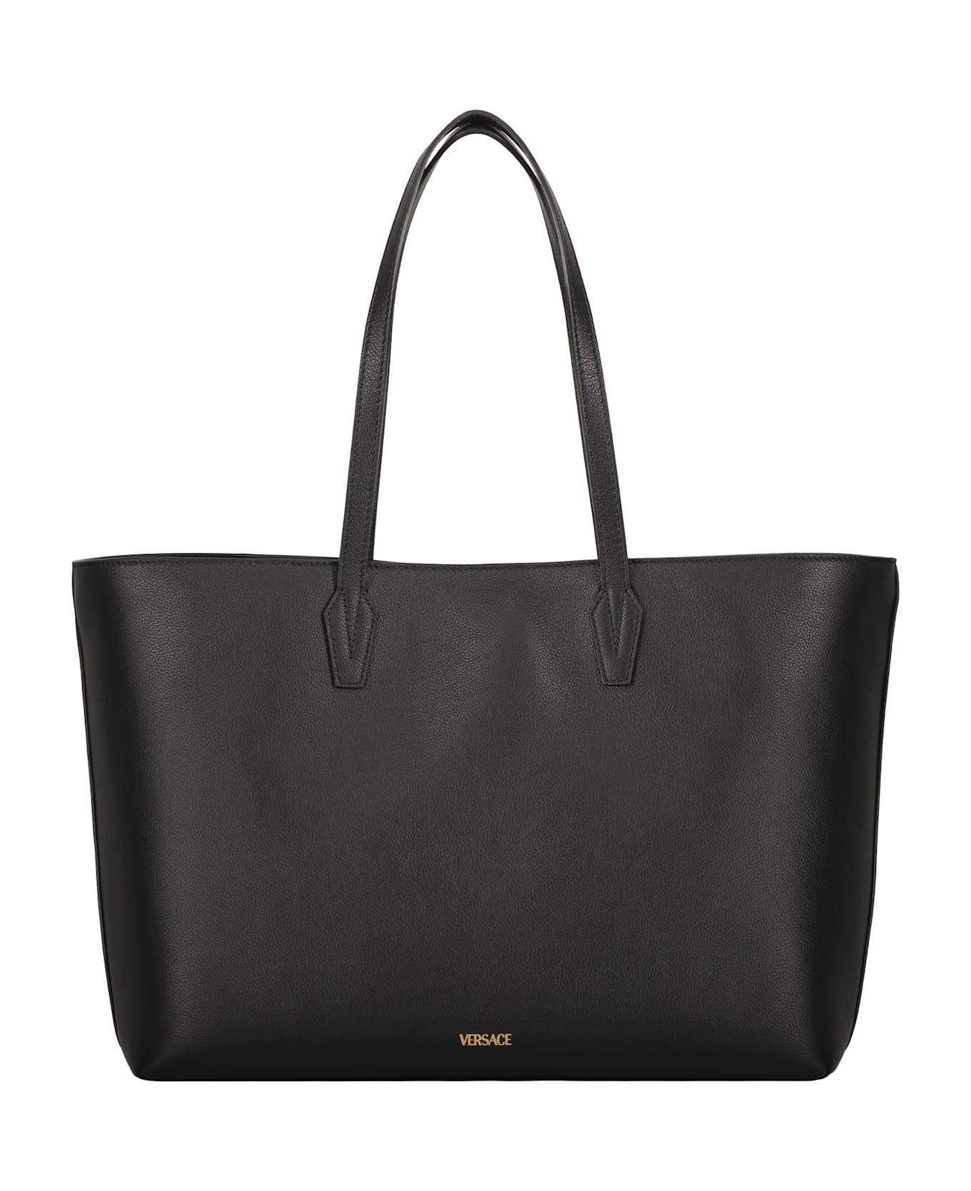 Versace Leather Tote - black