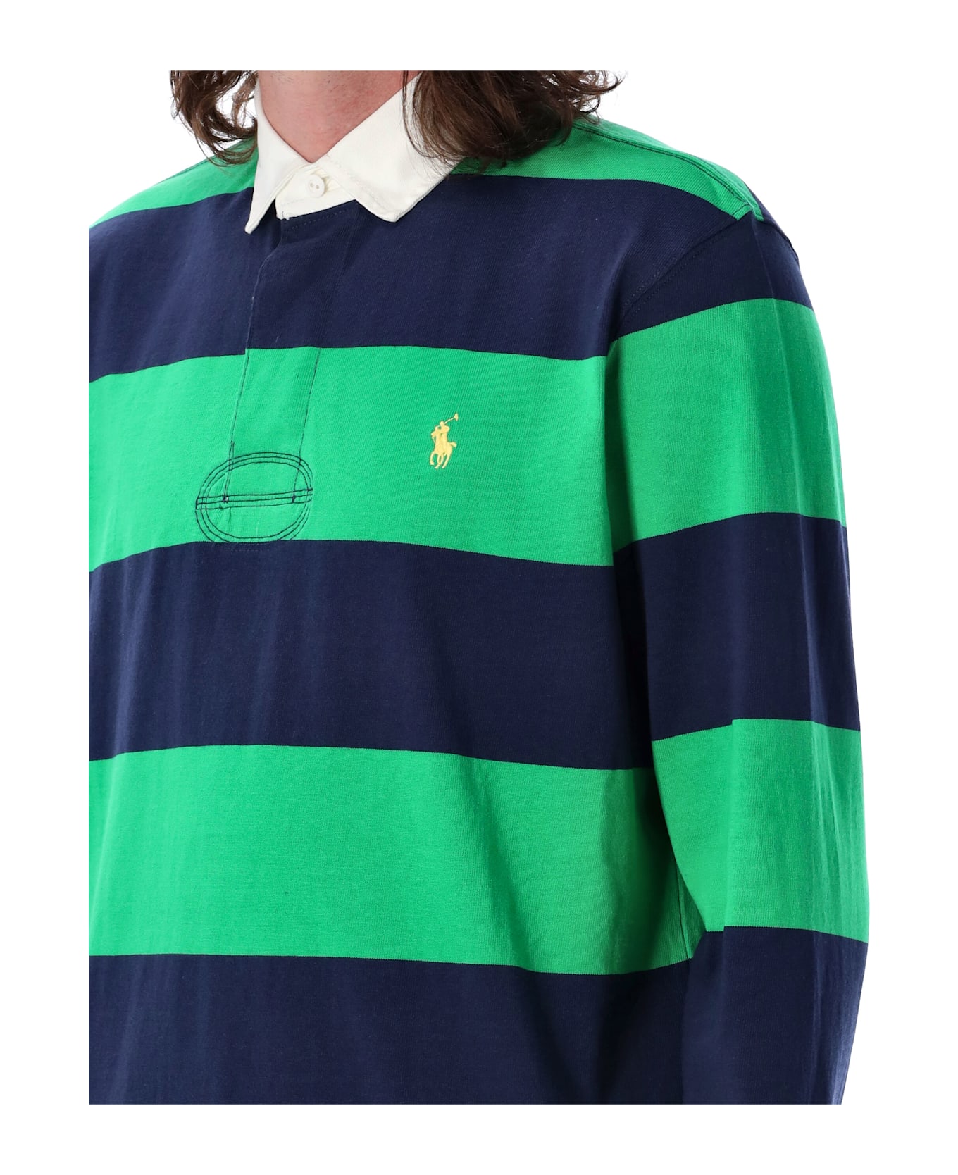 Polo Ralph Lauren The Iconic Rugby Shirt - GREEN NAVY