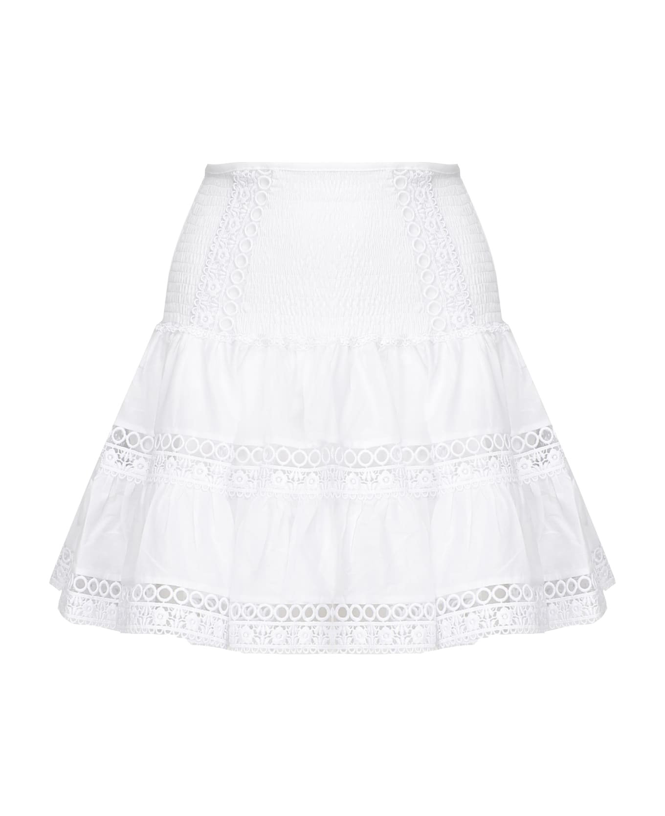 Charo Ruiz Hortens Mini Skirt - White