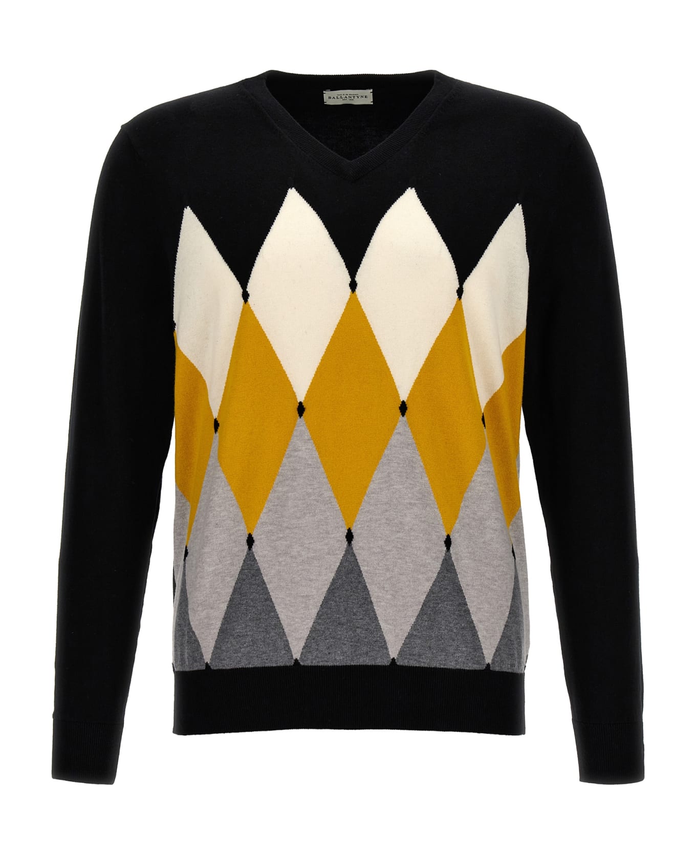 Ballantyne 'argyle' Sweater - Black   ニットウェア