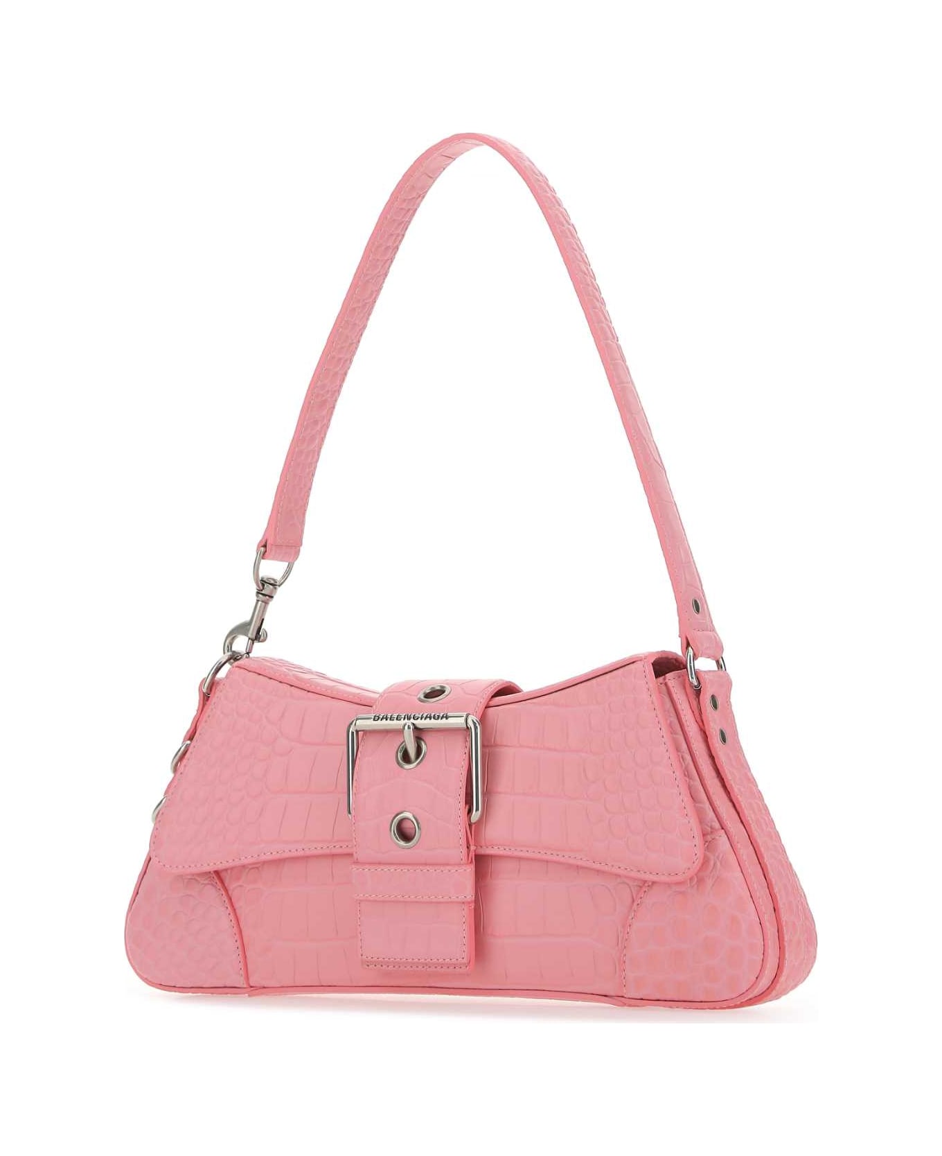 Balenciaga Pink Leather Lindsay M Shoulder Bag - 5812