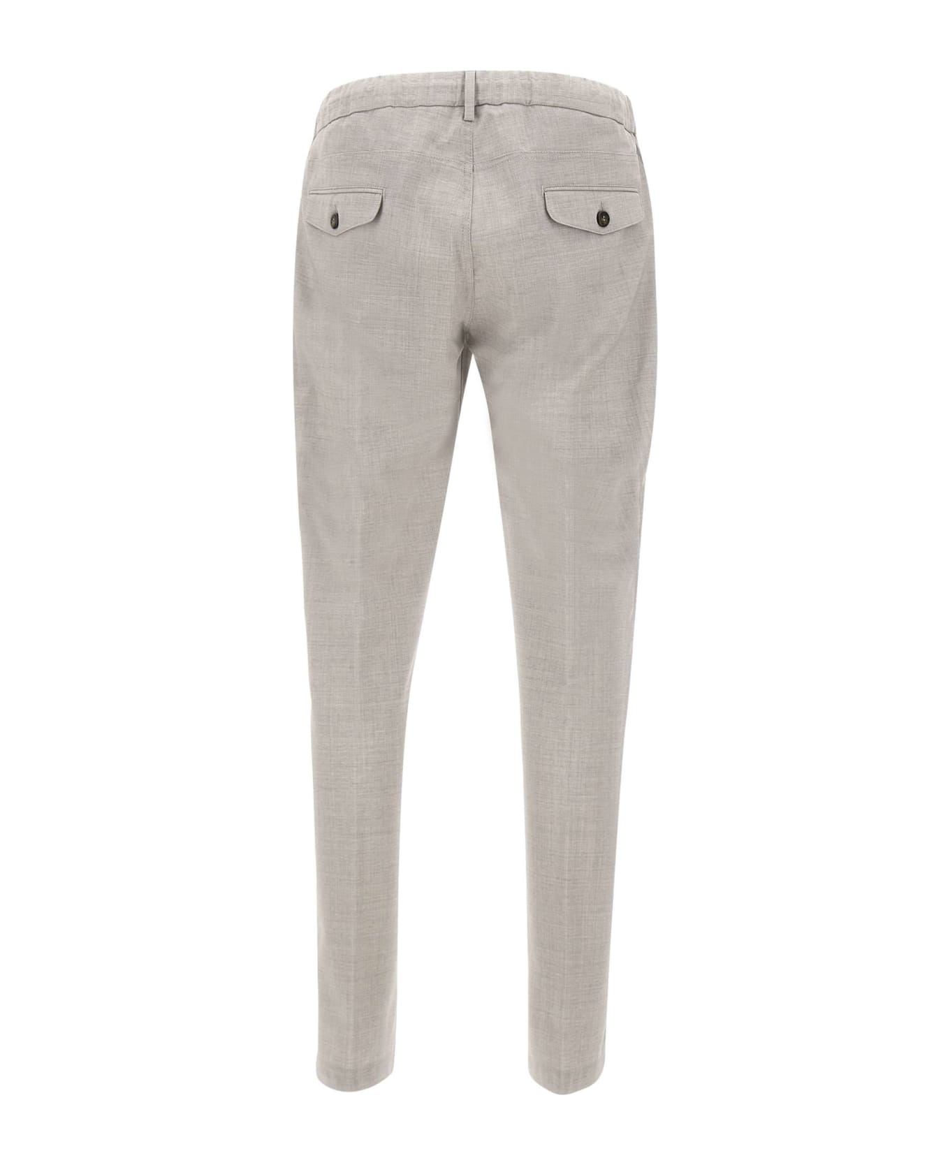 Eleventy Fresh Wool Trousers - Gray