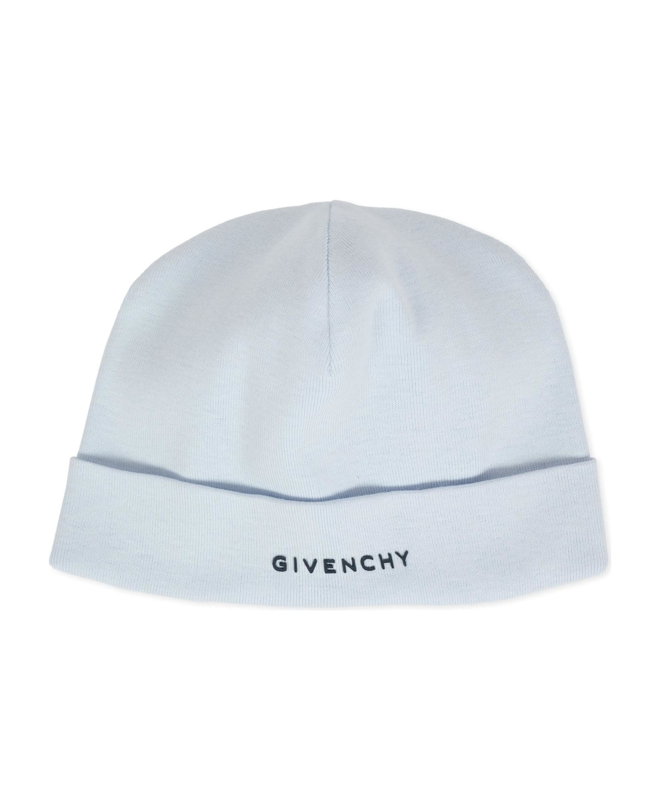 Givenchy Light Blue Babygrow Set For Baby Boy With Logo - Light Blue