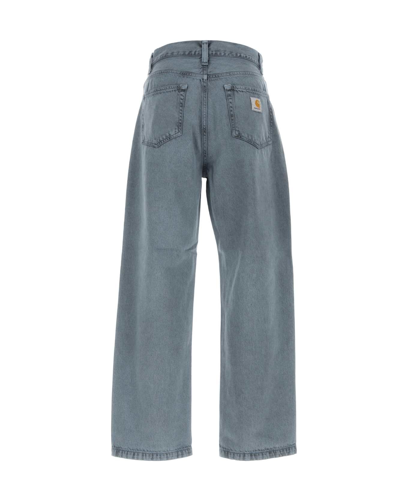 Carhartt Light Blue Denim Landon Pant - Agd Black / Blue Fog