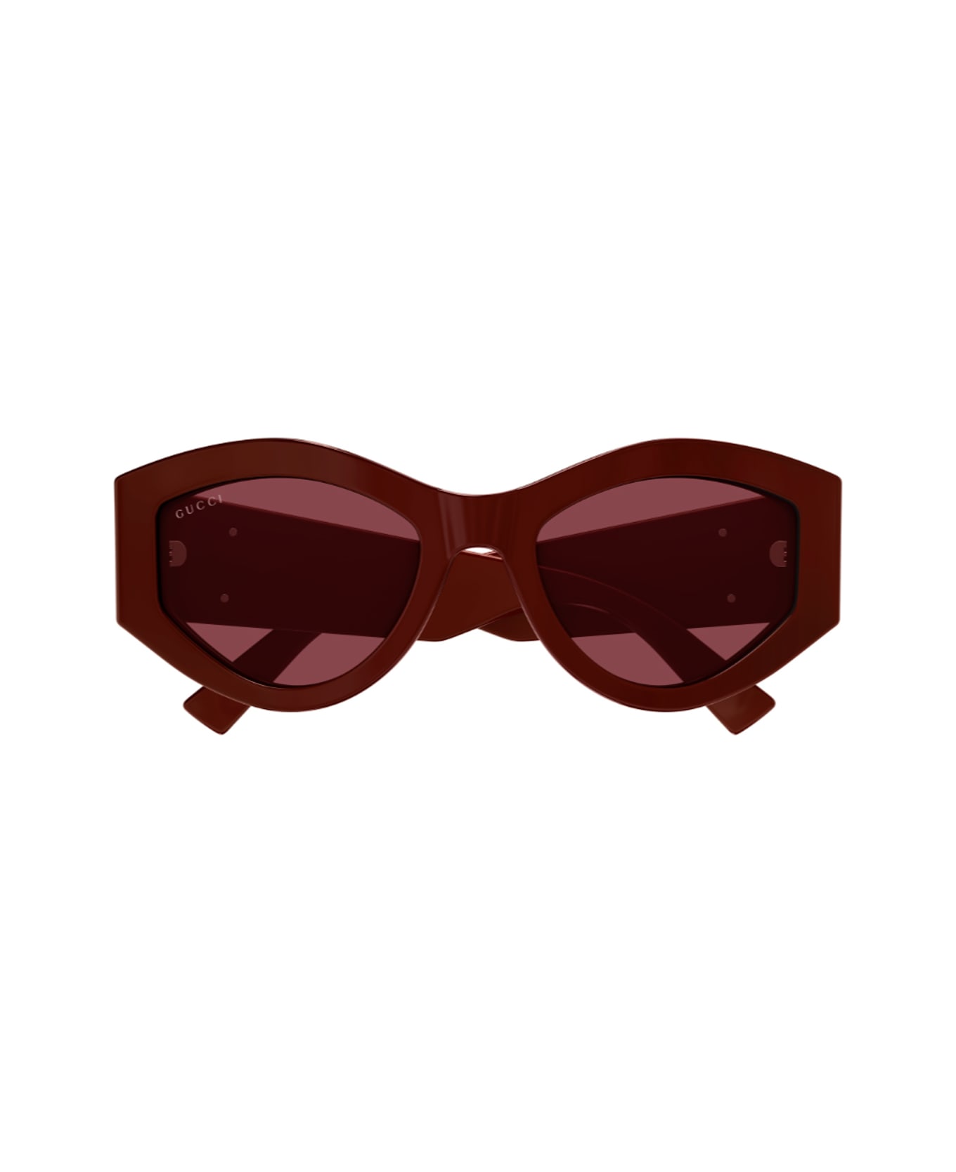 Gucci Eyewear Gucci Gg1951s Linea Emblem 003 Burgundy Red Sunglasses - Bordeaux