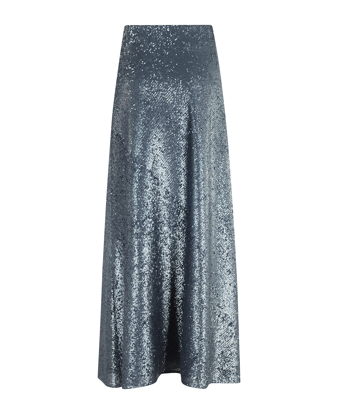 Herno Lunga Con Paillettes - Azzurro Grigio