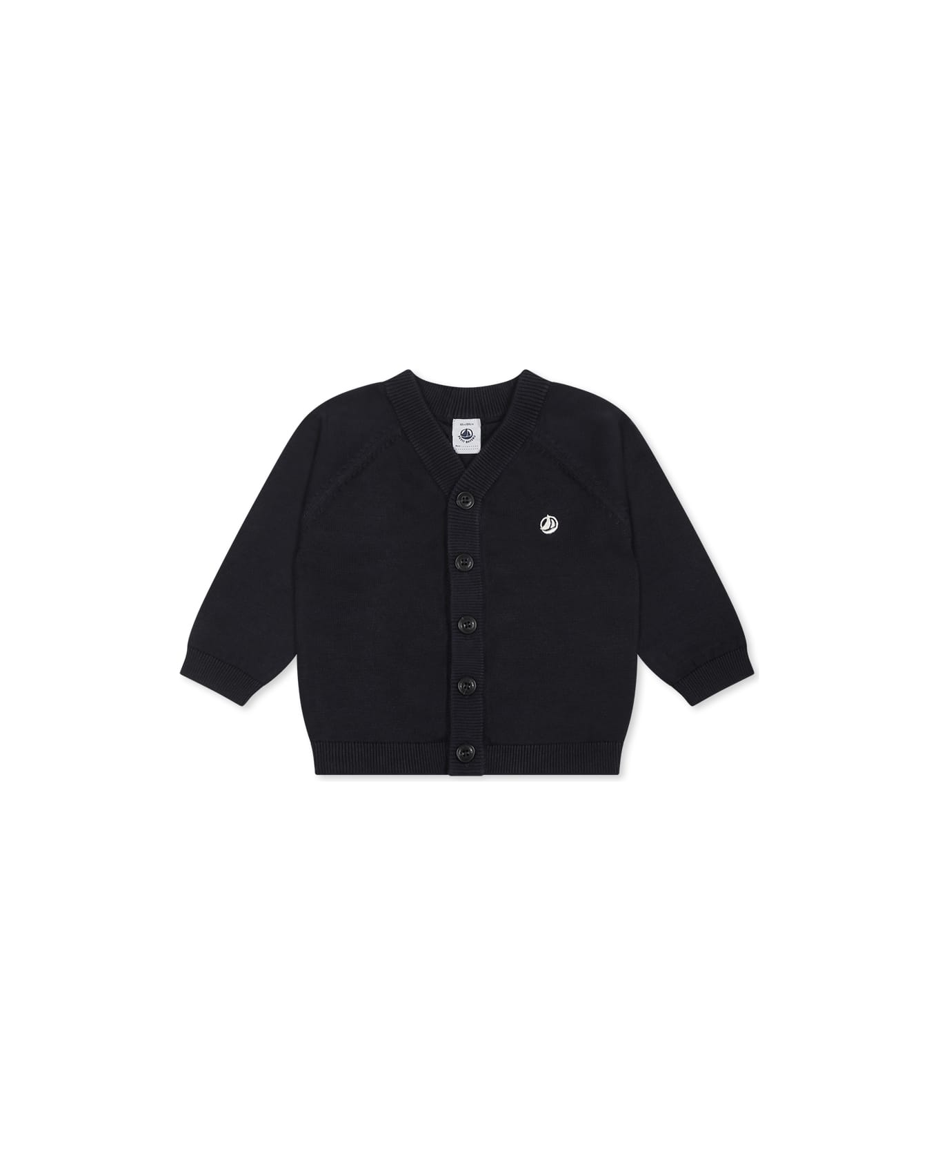 Petit Bateau Blue Cardigan For Baby Boy - Blue