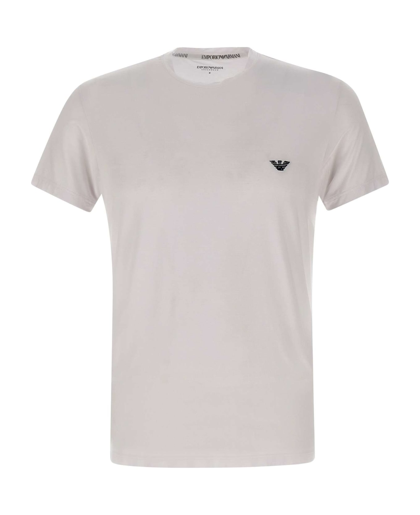Emporio Armani Modal T-shirt - WHITE シャツ