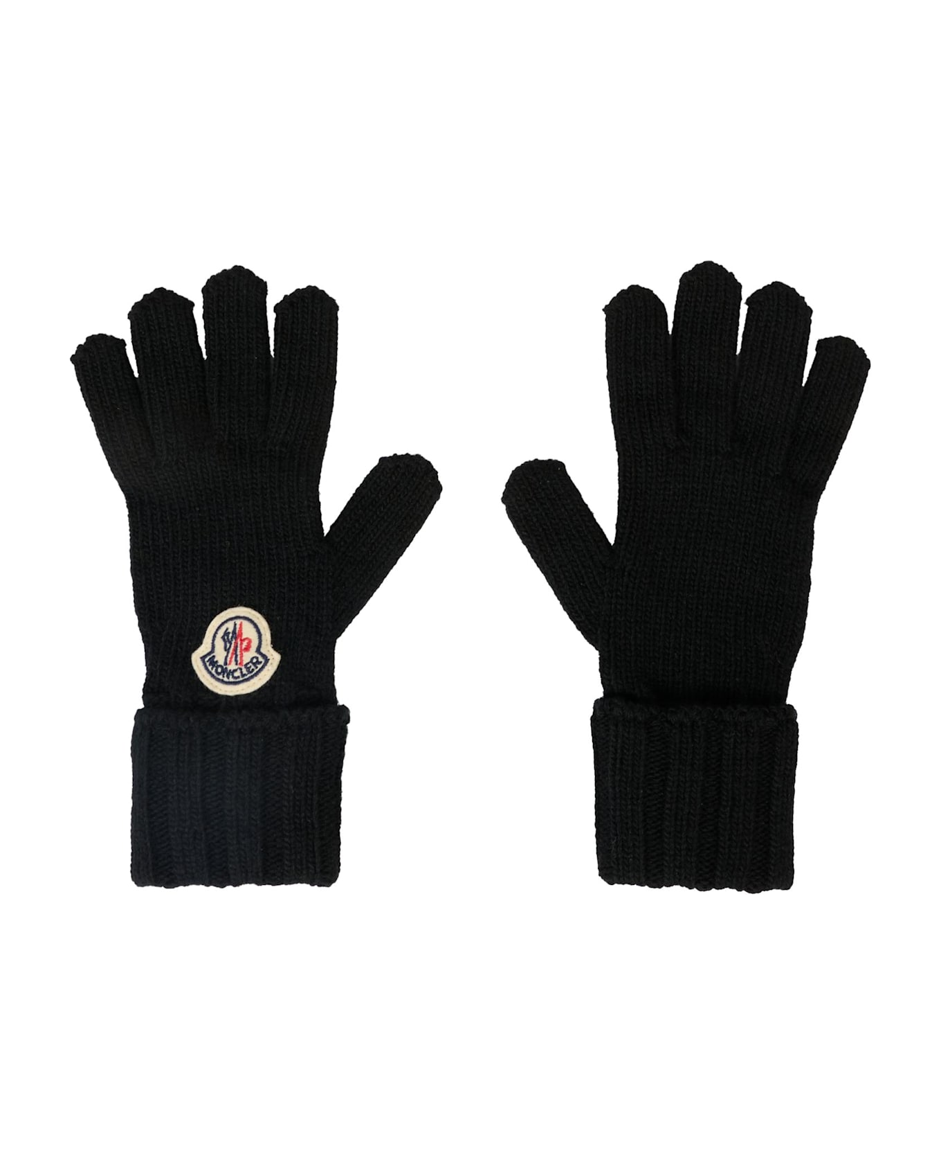 Moncler Black Accessory Set For Girl With Logo - Black