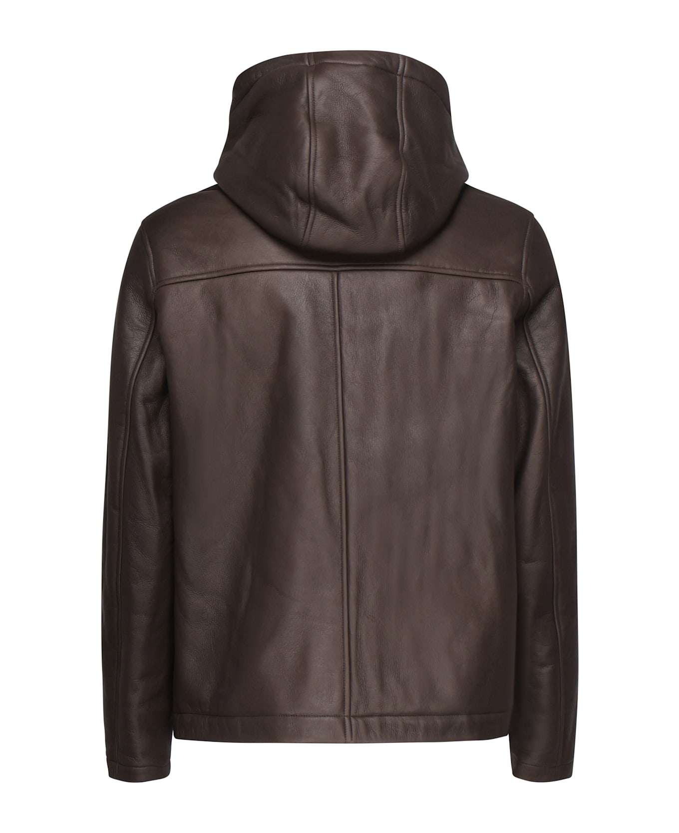 Yves Salomon Leather Jacket With Hood - ALPES